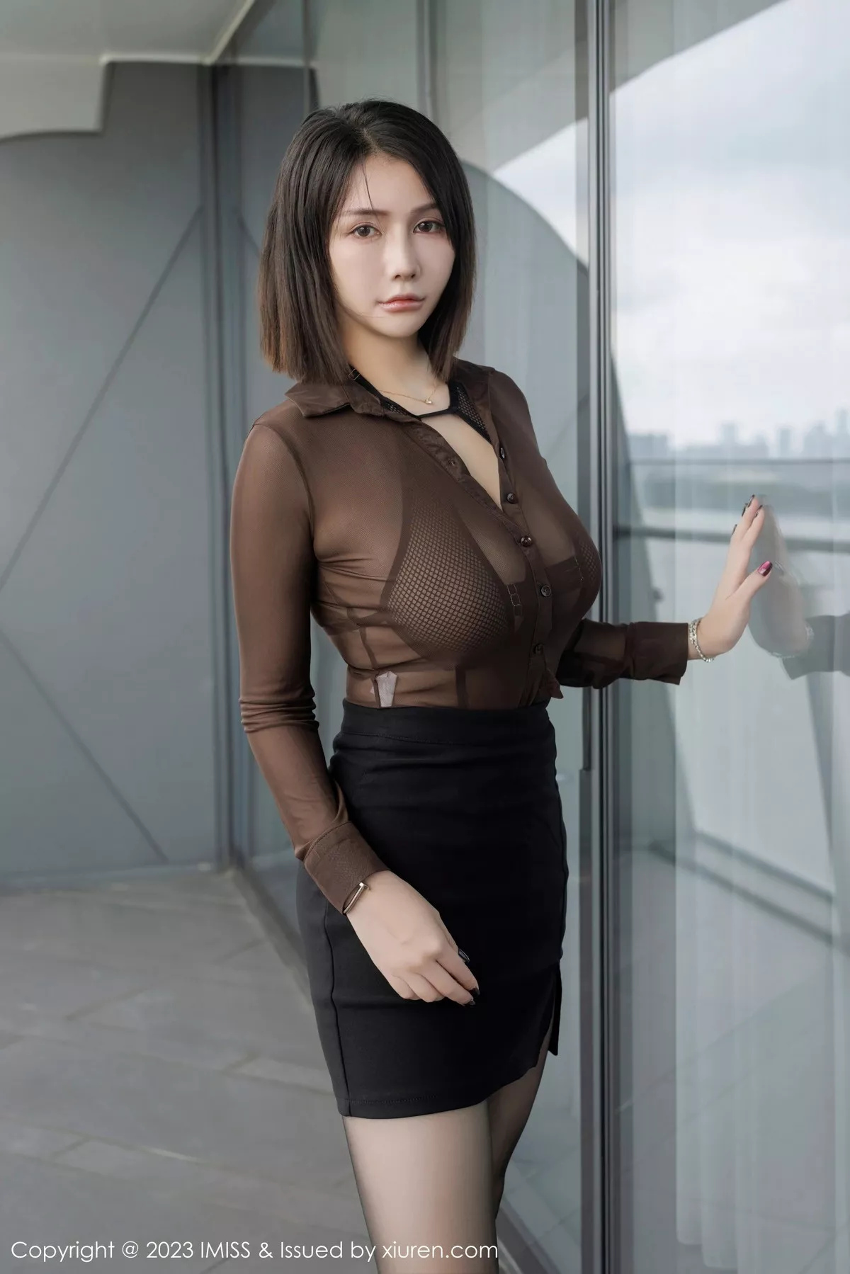 [IMISS爱蜜社] 2023.08.22 VOL.744 Evon陈赞之 黑丝短裙 [66P] NO.7