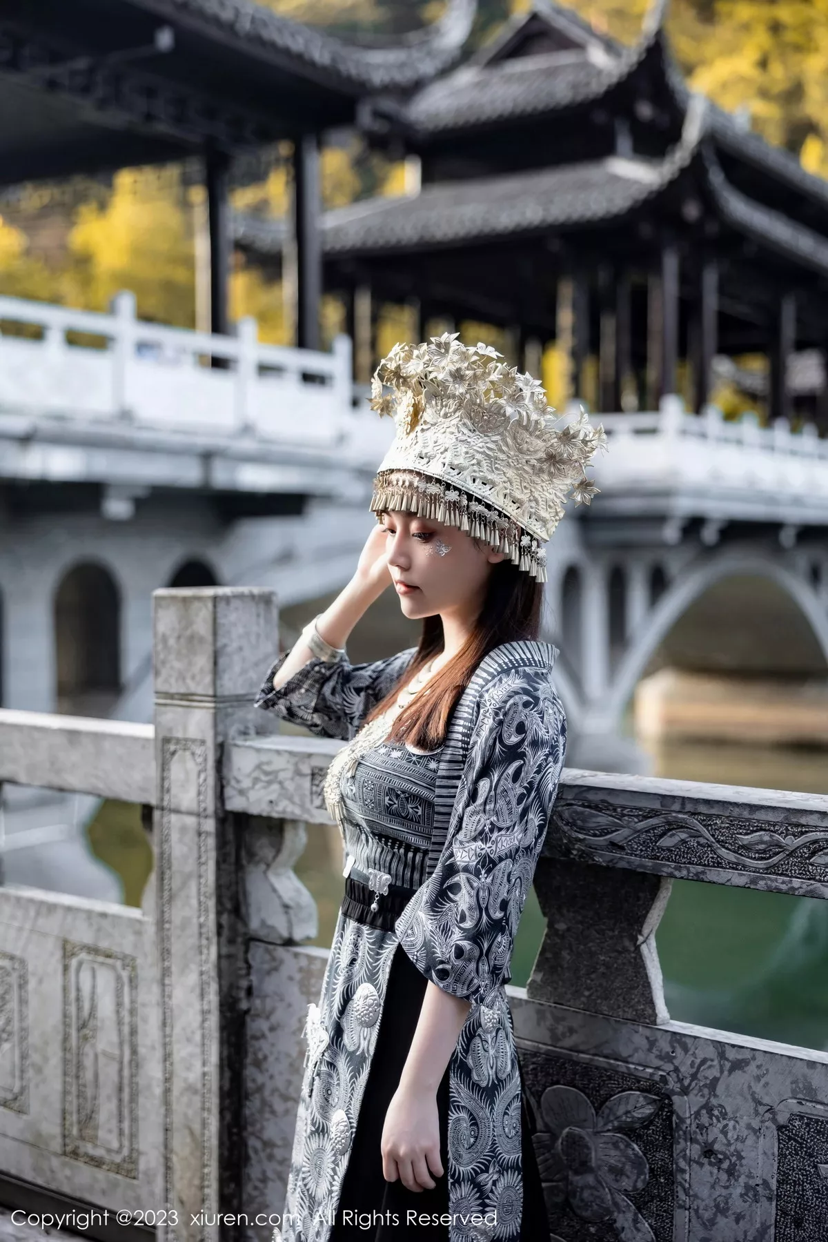 [XiuRen秀人网] 2023.09.27 No.7448 豆瓣酱 苗族服饰 [82P] NO.8