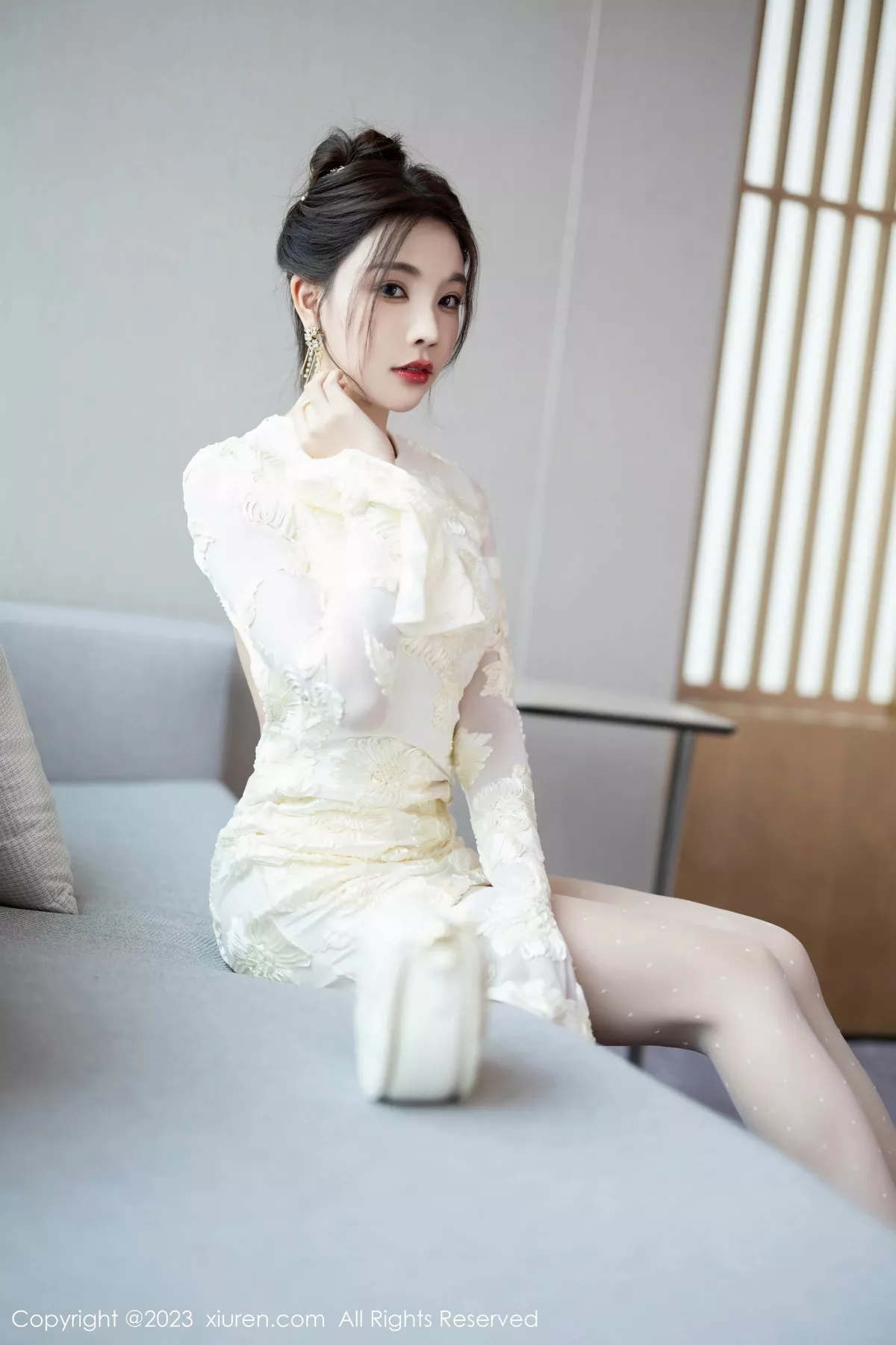 [XiuRen秀人网] 2023.10.08 No.7476 徐莉芝Booty 美腿丝袜 [85P] NO.4