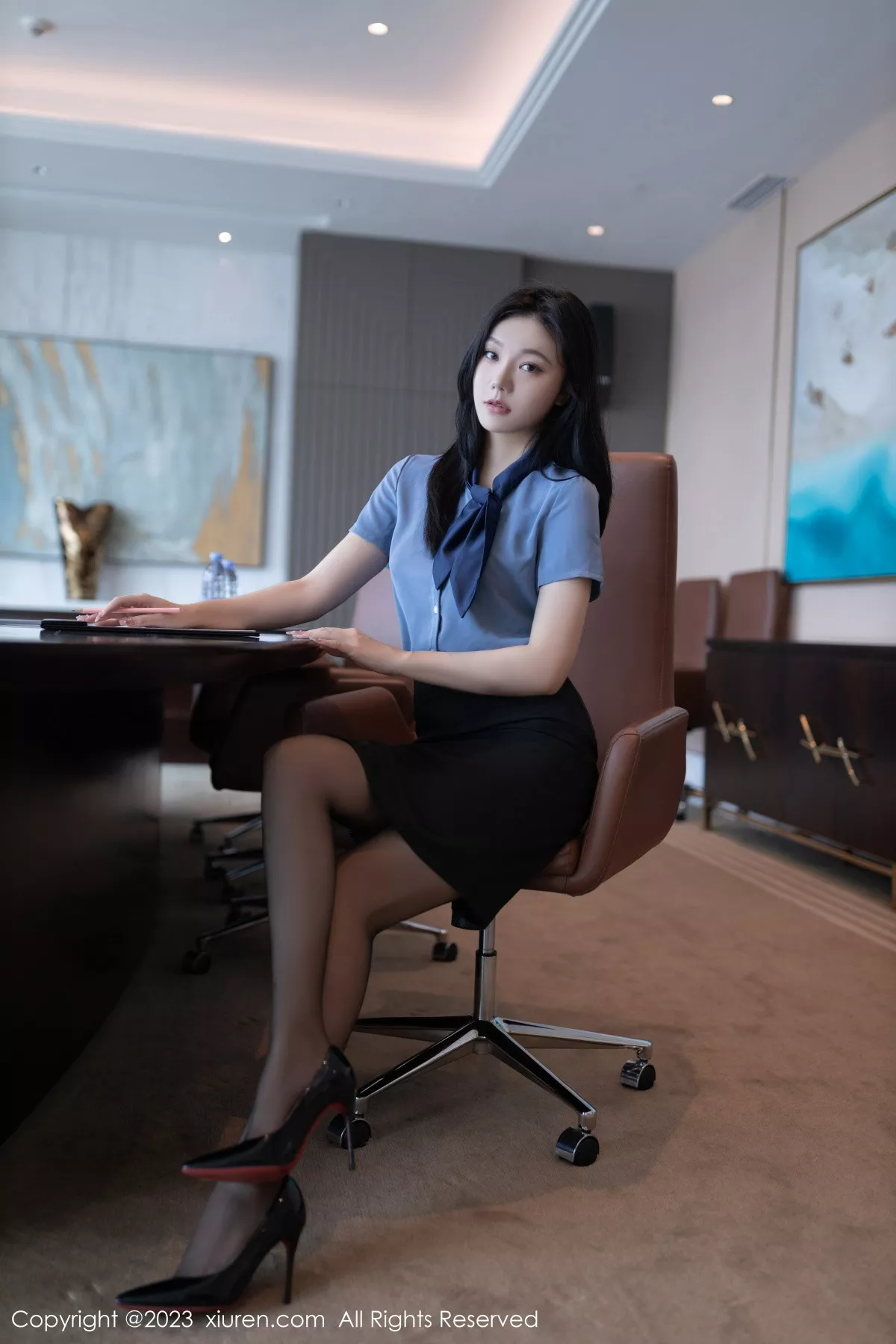 [XiuRen秀人网] 2023.09.19 No.7409 安然anran 黑丝美腿 [79P] NO.6