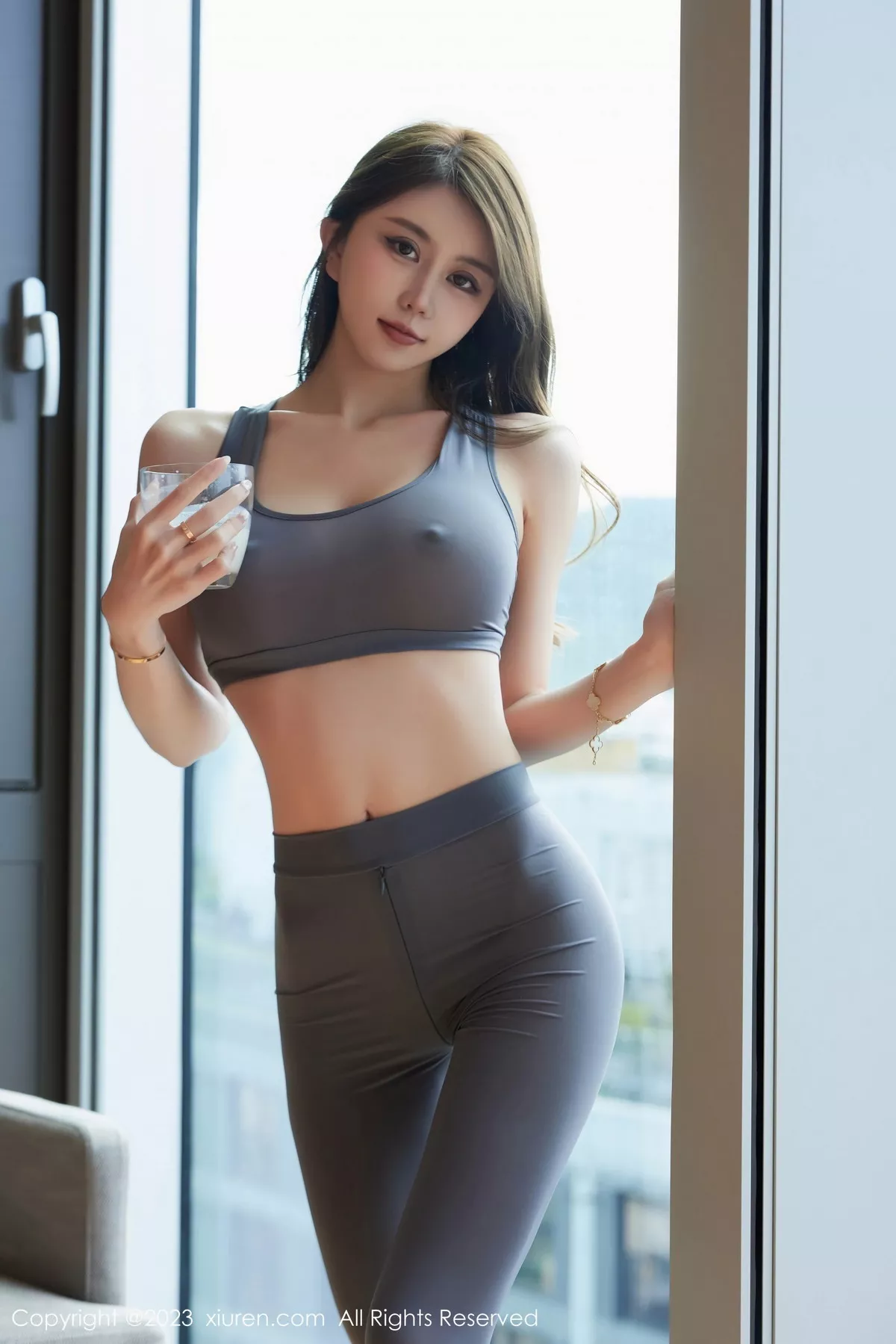 [XiuRen秀人网] 2023.10.25 No.7557 tina_甜仔 美腿瑜伽服 [64P] NO.9