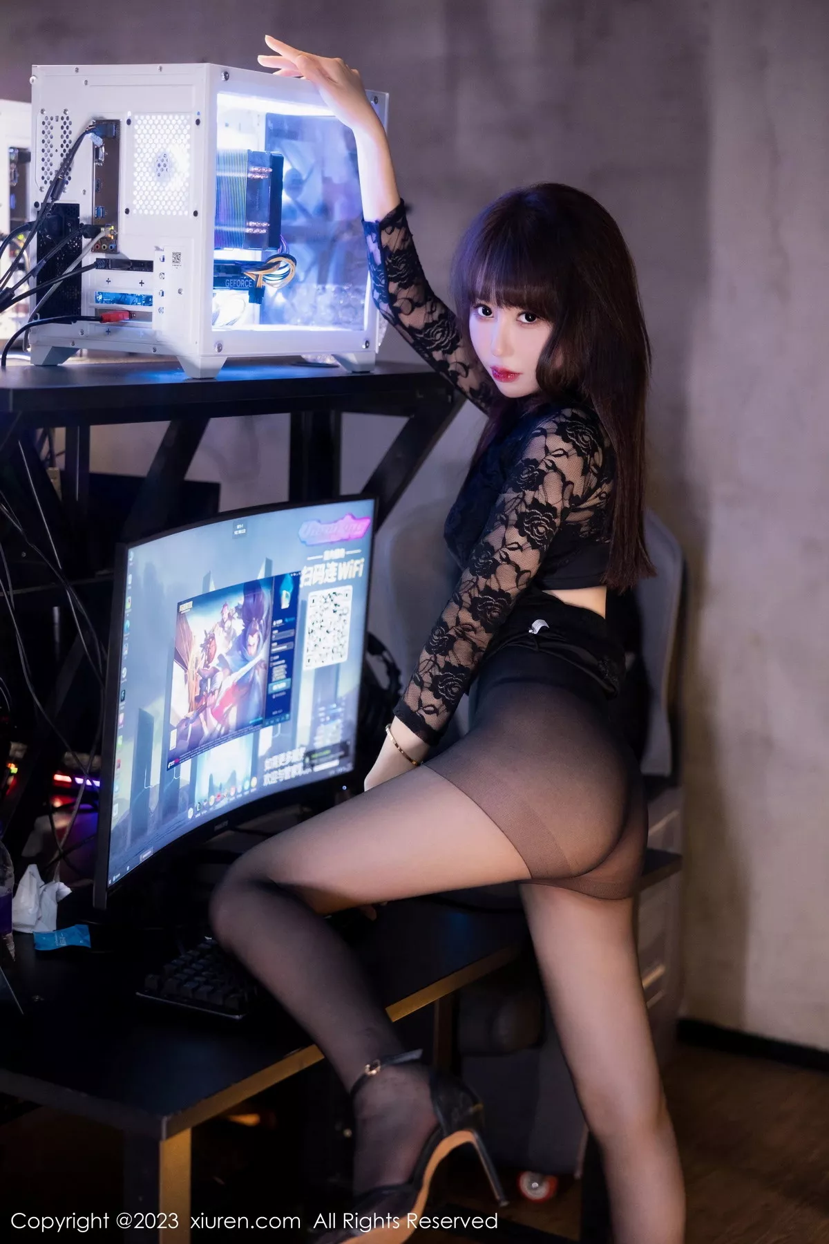 [XiuRen秀人网] 2023.12.01 No.7751 韩系学妹 黑丝美腿 [101P] NO.5