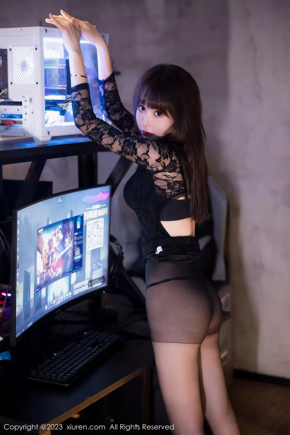 [XiuRen秀人网] 2023.12.01 No.7751 韩系学妹 黑丝美腿 [101P] NO.4