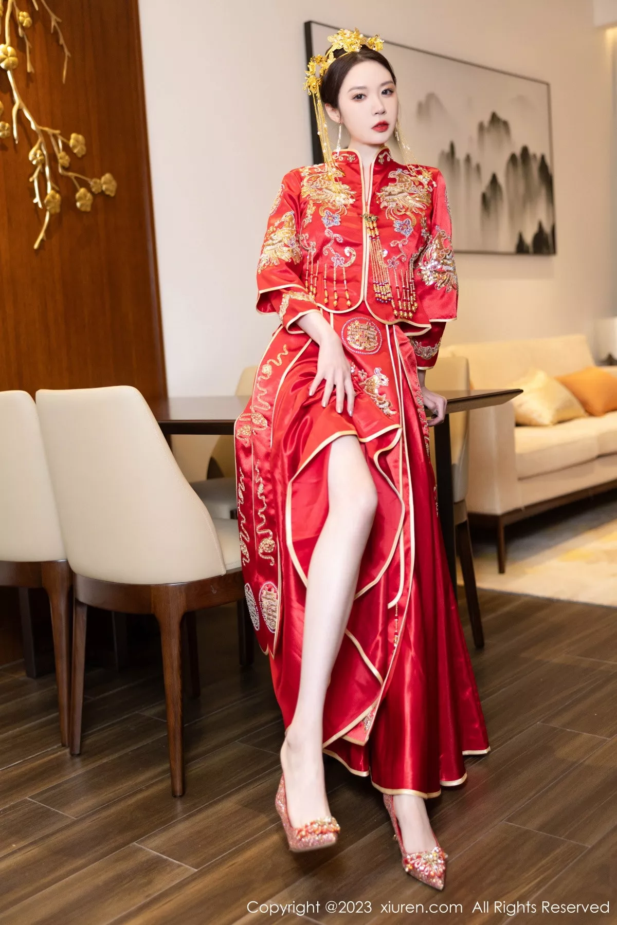 [XiuRen秀人网] 2023.12.05 No.7766 梦心玥 婚嫁美腿 [88P] NO.7