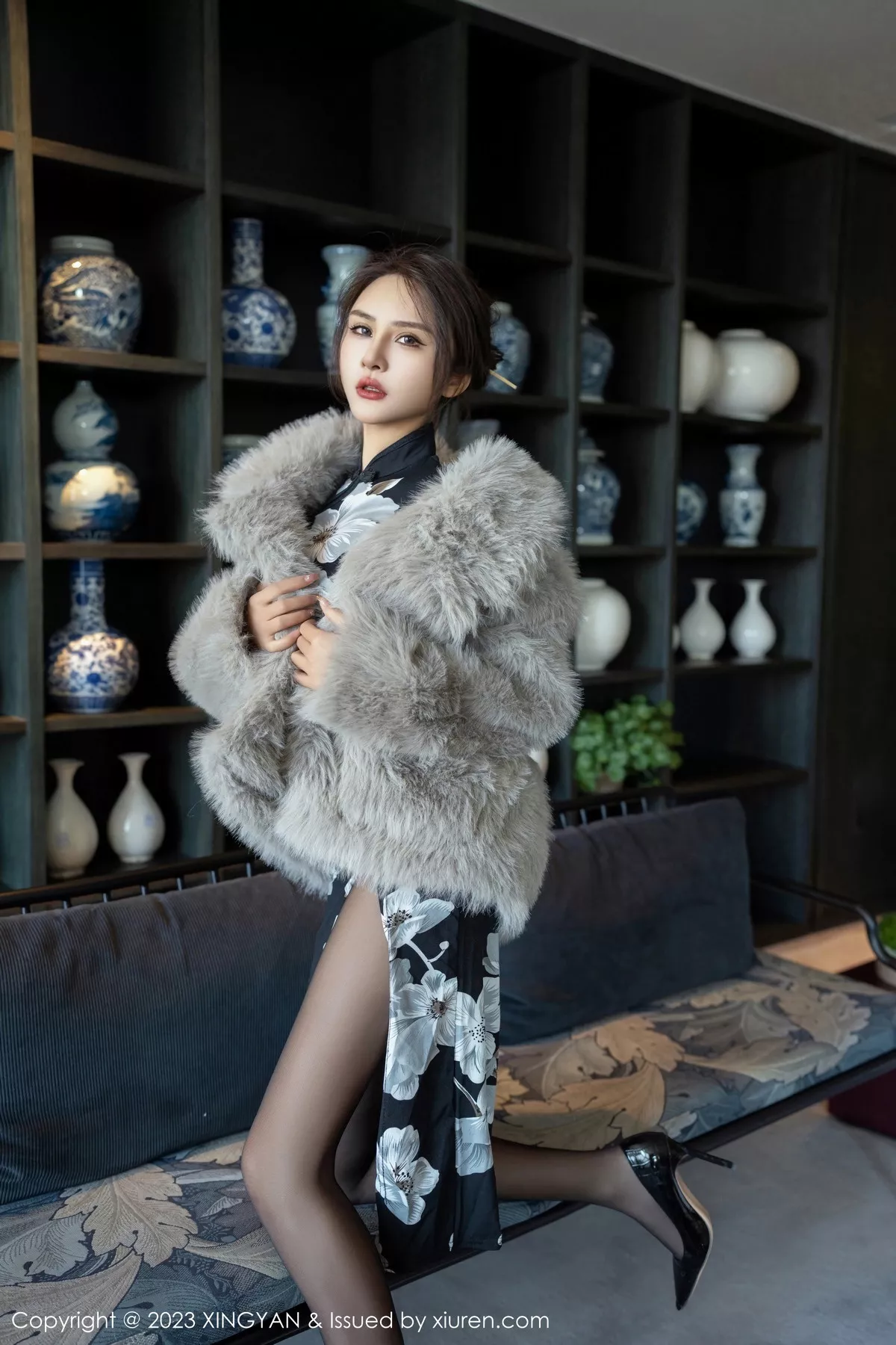 [XINGYAN星颜社] 2023.12.07 VOL.221 Emily尹菲 黑丝美臀 [81P] NO.8