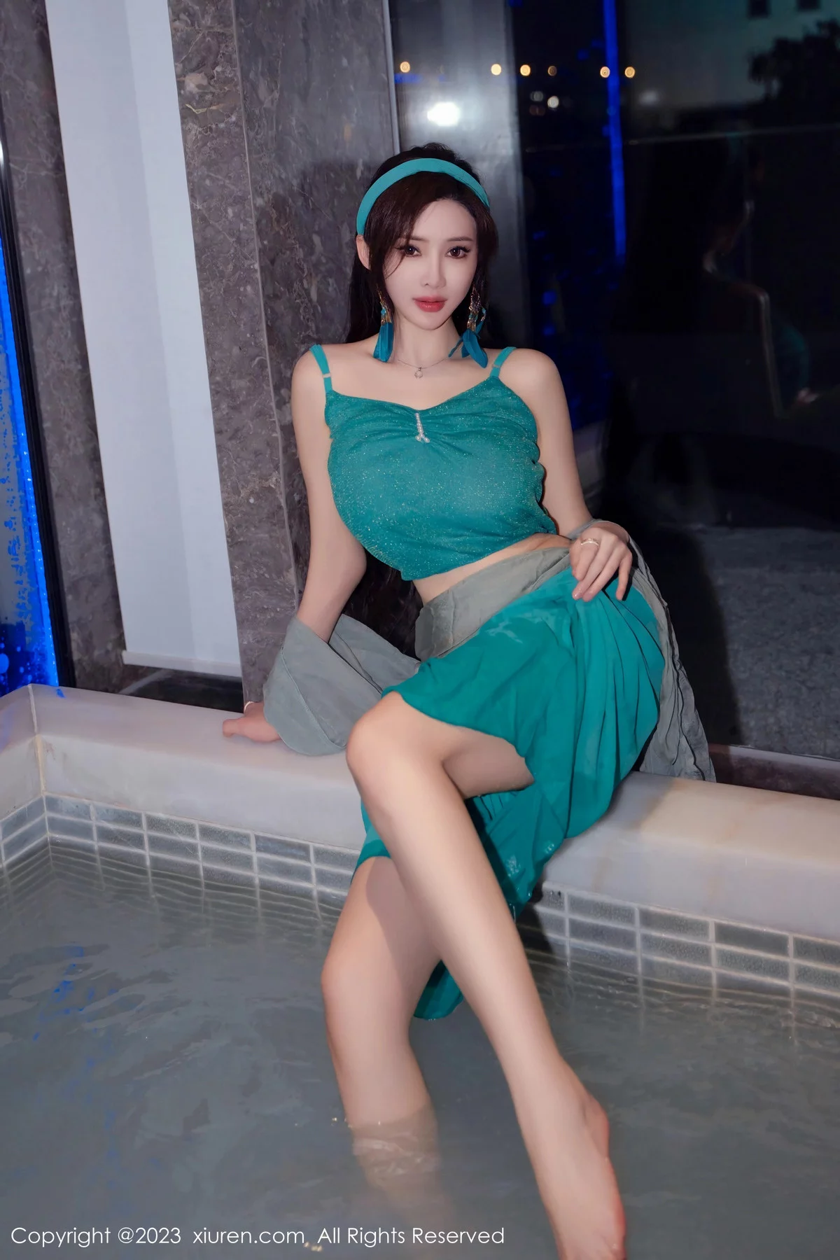 [XiuRen秀人网] 2023.12.29 No.7886 Carol周妍希 温泉美腿 [58P] NO.12