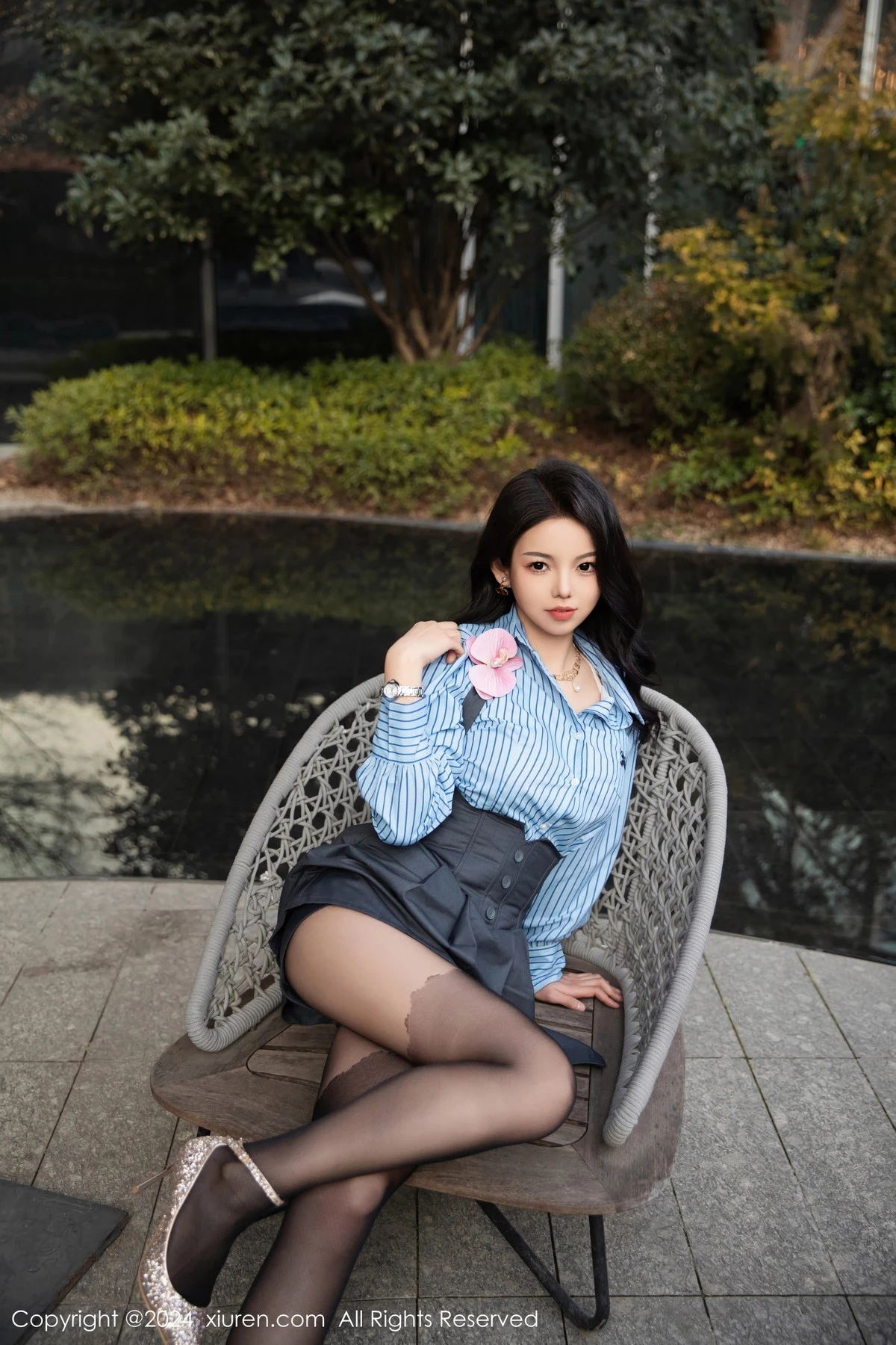 [XiuRen秀人网] 2024.01.18 No.7979 大美妞儿 短裙黑丝 [82P] NO.5