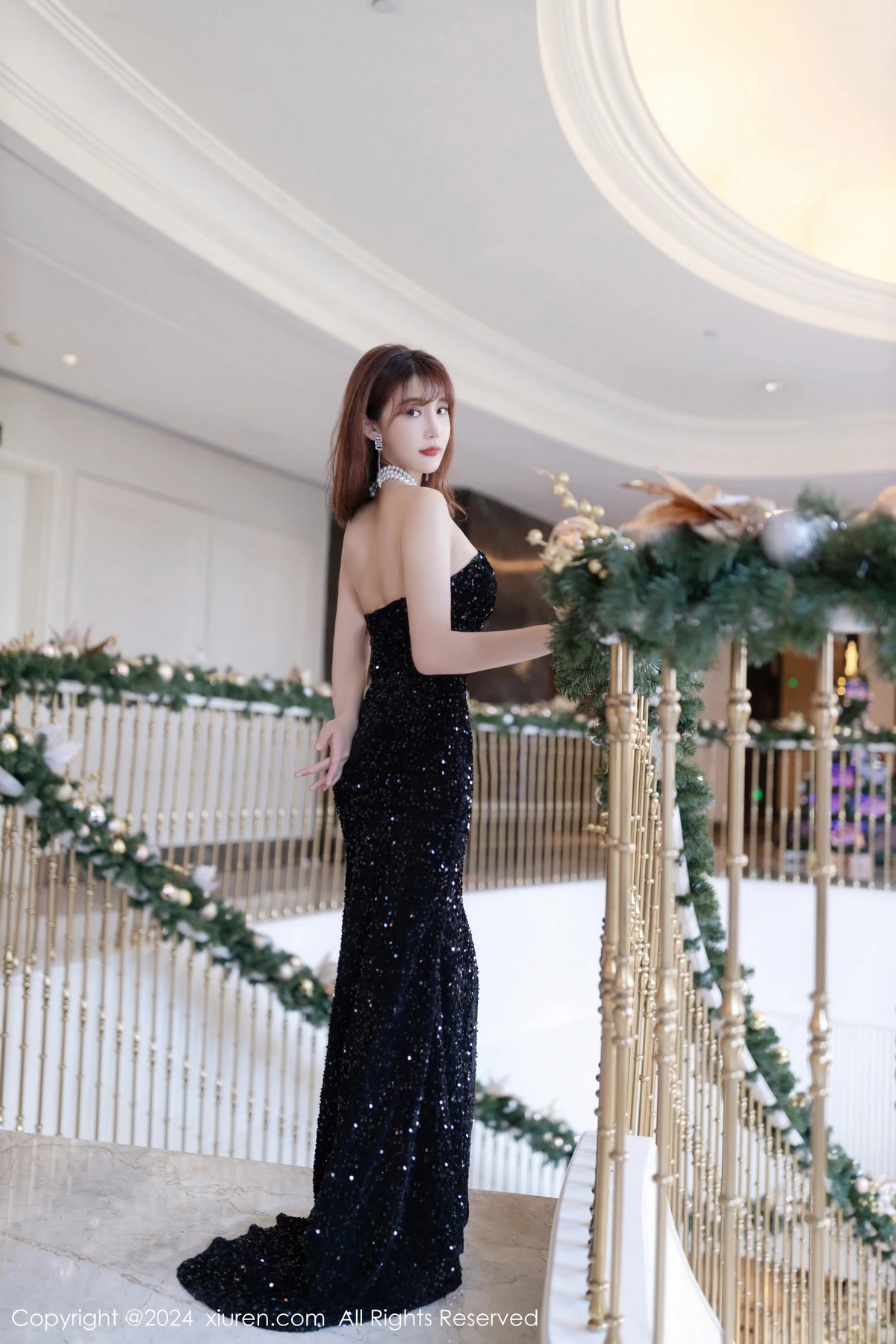 [XiuRen秀人网] 2024.01.18 No.7984 陆萱萱 礼裙美腿 [80P] NO.6