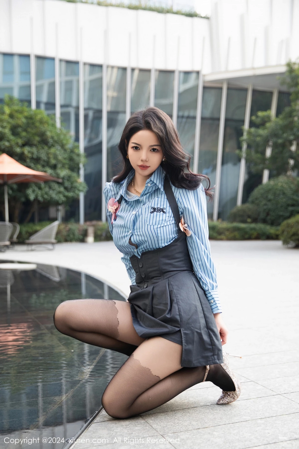 [XiuRen秀人网] 2024.01.18 No.7979 大美妞儿 短裙黑丝 [82P] NO.2