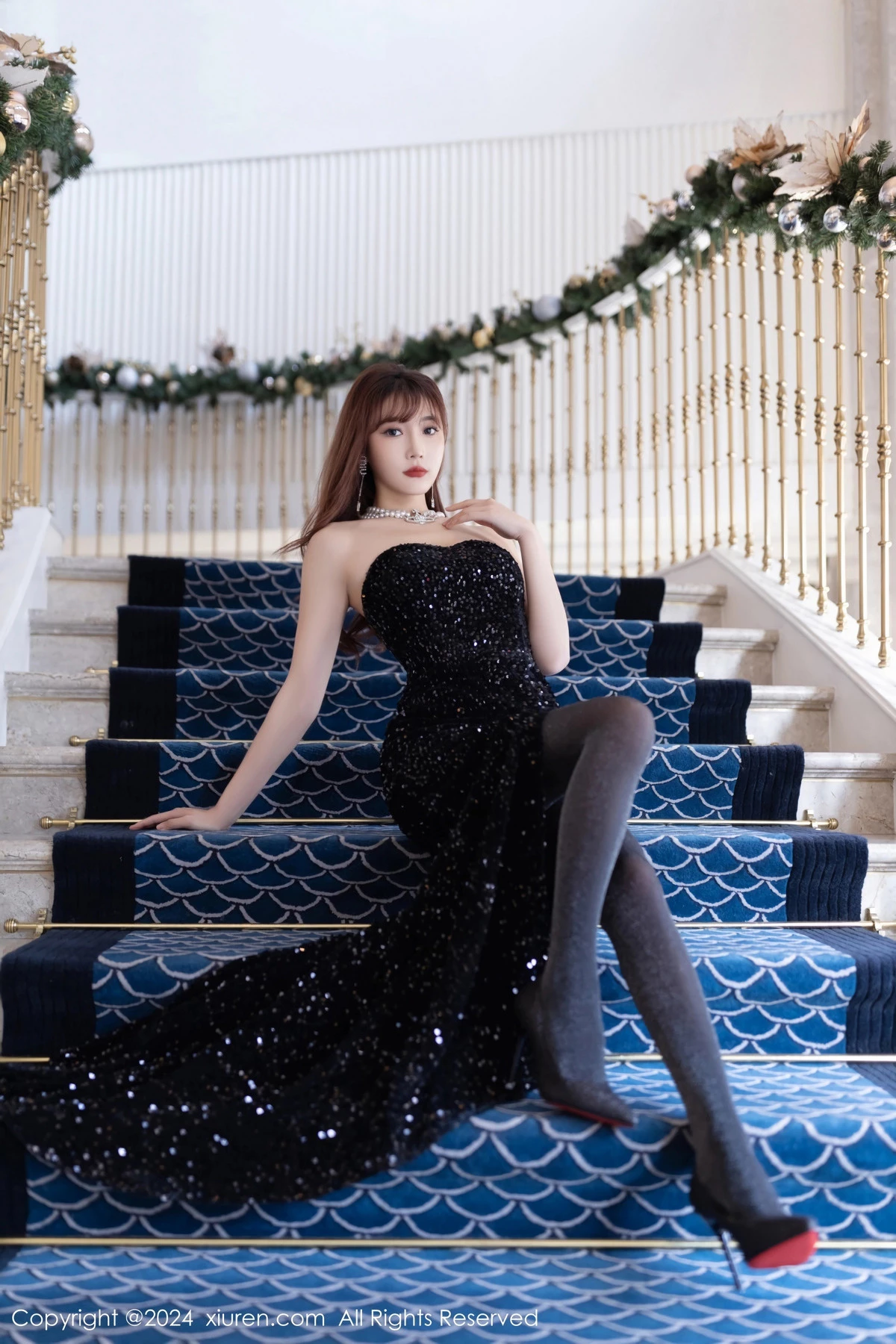 [XiuRen秀人网] 2024.01.18 No.7984 陆萱萱 礼裙美腿 [80P] NO.2
