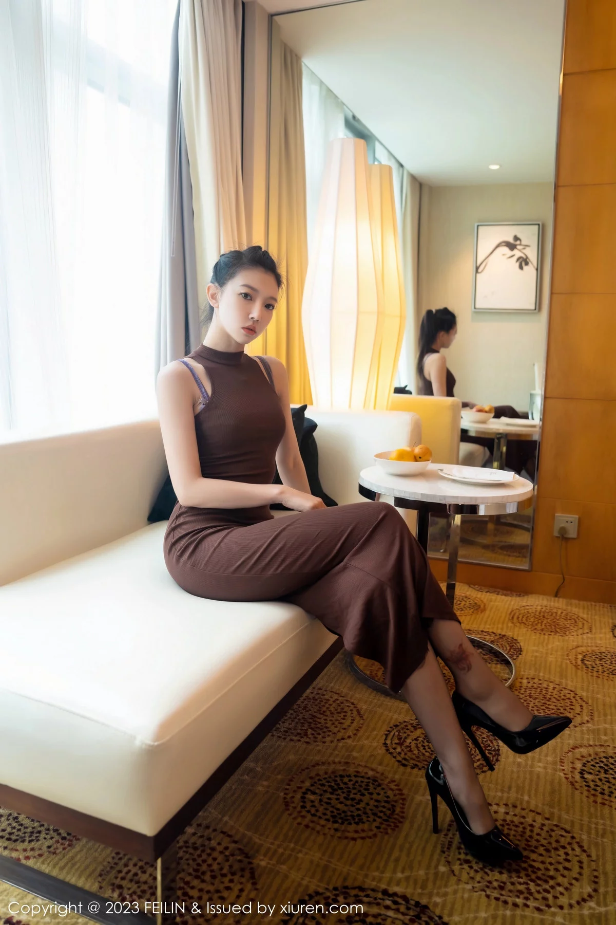 [FEILIN嗲囡囡] 2023.12.26 VOL.471 冯木木LRIS 长裙美腿 [71P] NO.3