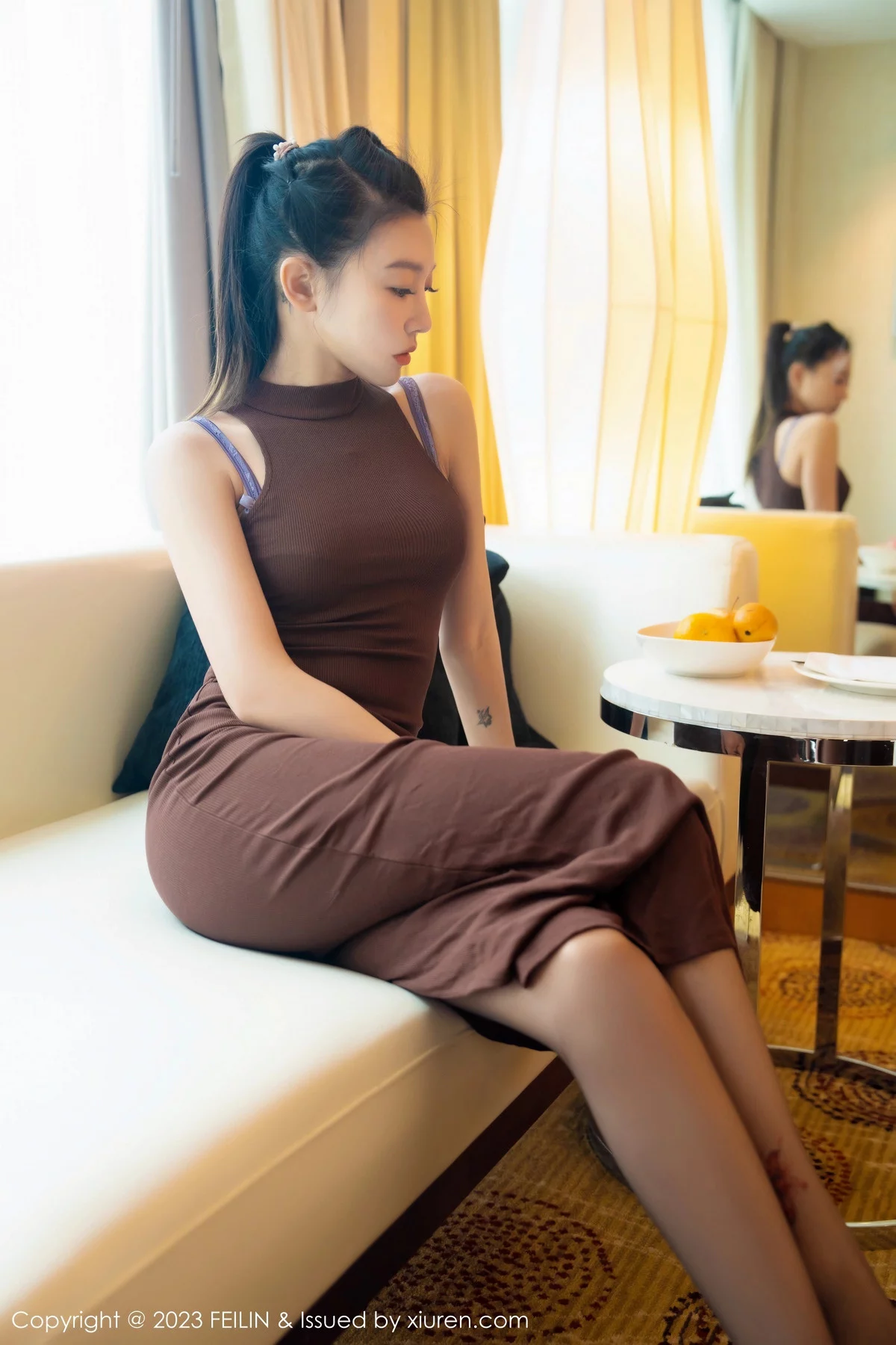 [FEILIN嗲囡囡] 2023.12.26 VOL.471 冯木木LRIS 长裙美腿 [71P] NO.6