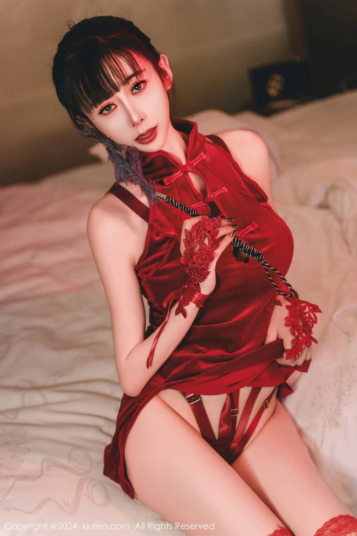 [XiuRen秀人网] 2024.02.01 No.8047 宝宝甜 新人旗袍 [64P] NO.10