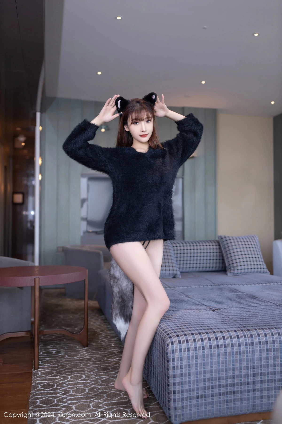 [XiuRen秀人网] 2024.02.29 No.8159 陆萱萱 黑丝性感 [80P] NO.1