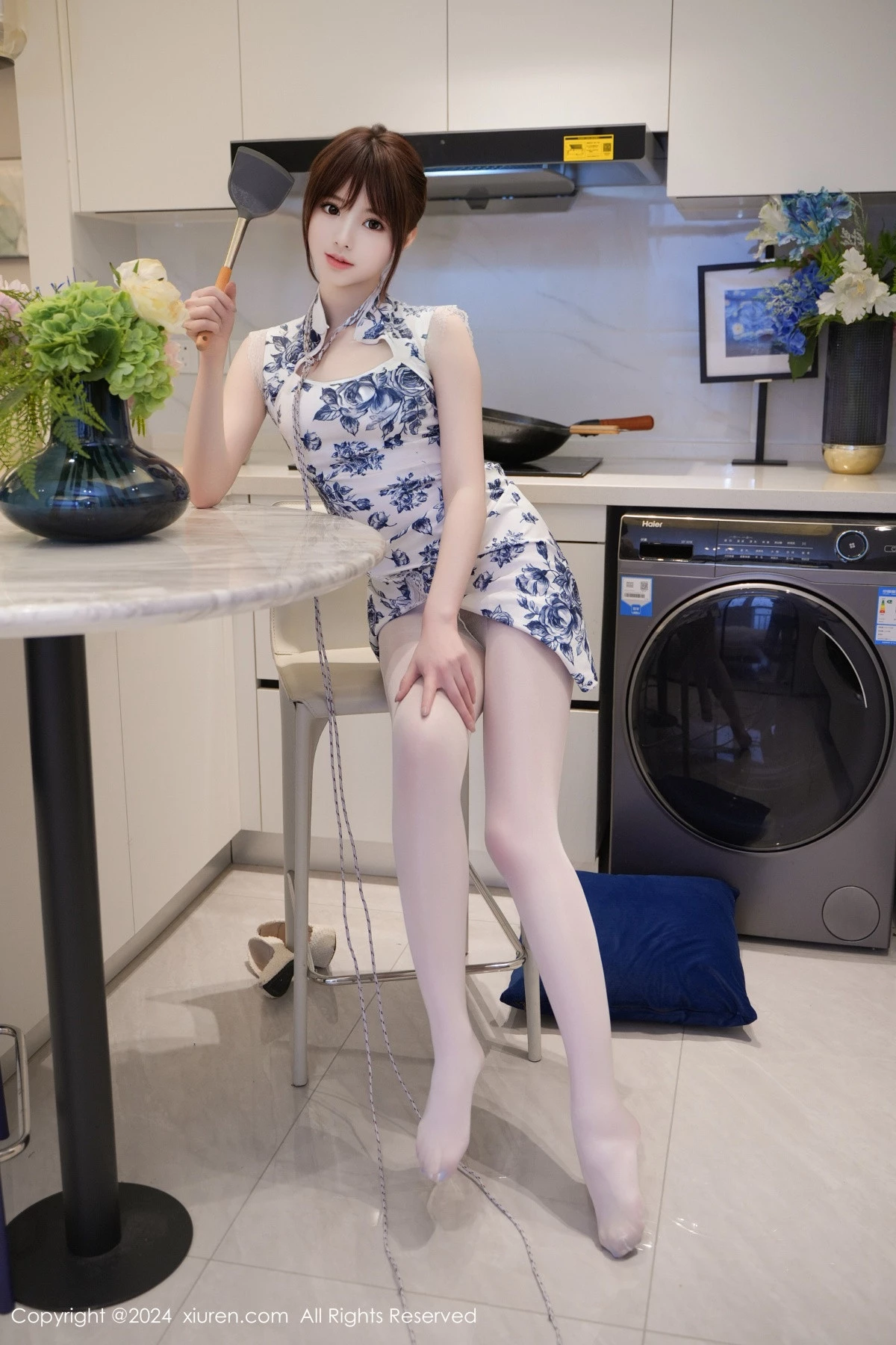 [XiuRen秀人网] 2024.03.19 No.8255 梦灵儿Mini 丝袜美腿 [77P] NO.6