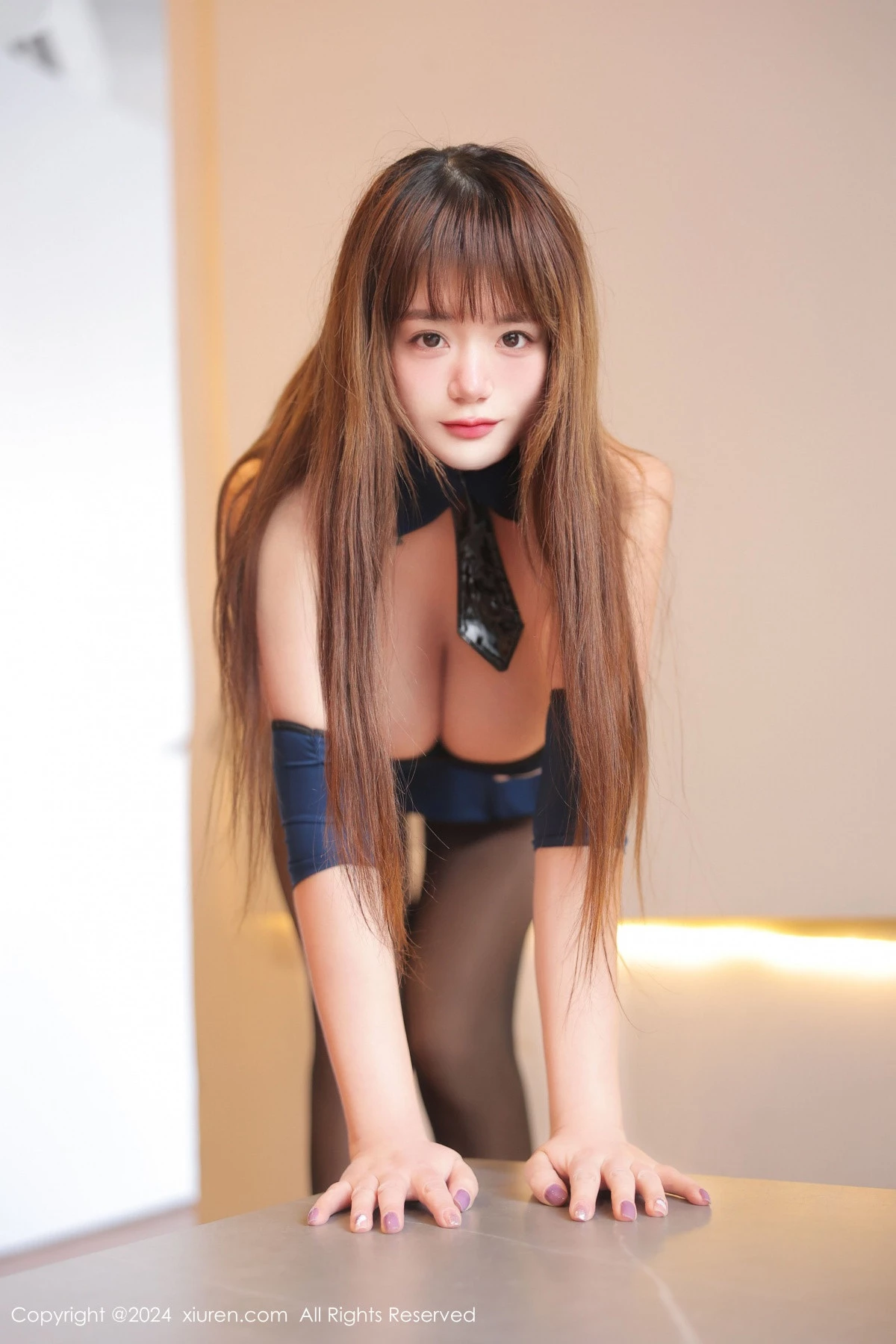 [XiuRen秀人网] 2024.03.28 No.8304 陈柒柒 黑丝美腿 [87P] NO.9