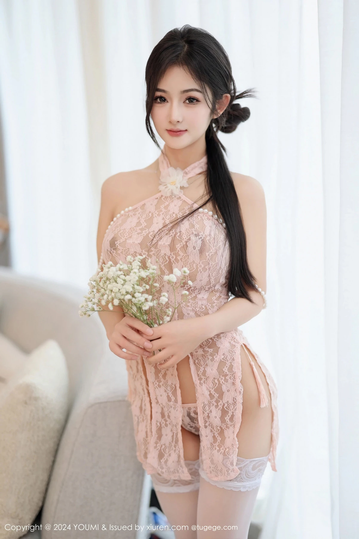 [YOUMI尤蜜荟] 2024.03.29 VOL.1045 小茶茶tea 丝袜美腿 [85P] NO.1