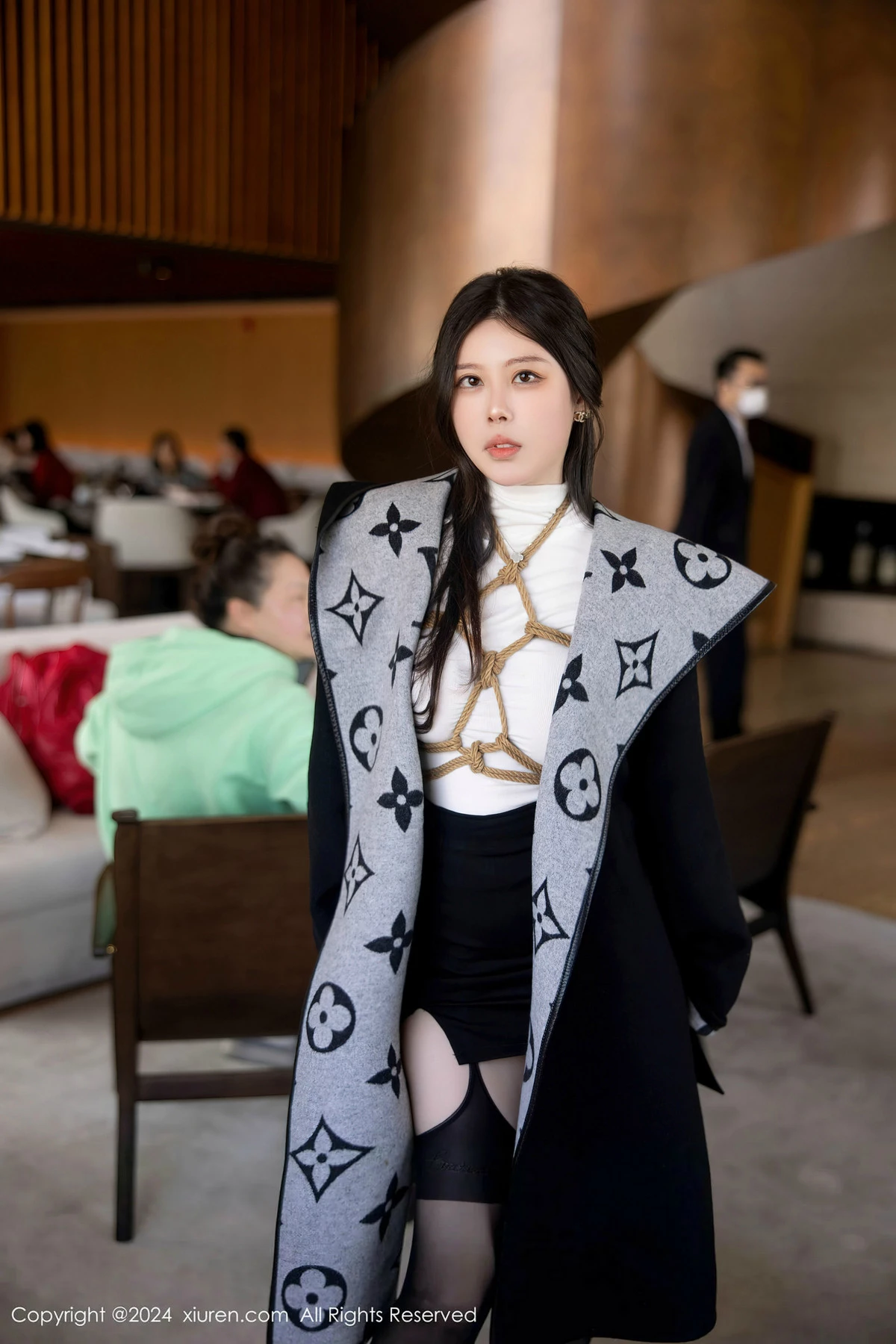 [XiuRen秀人网] 2024.04.15 No.8390 白茹雪 黑丝性感 [90P] NO.2