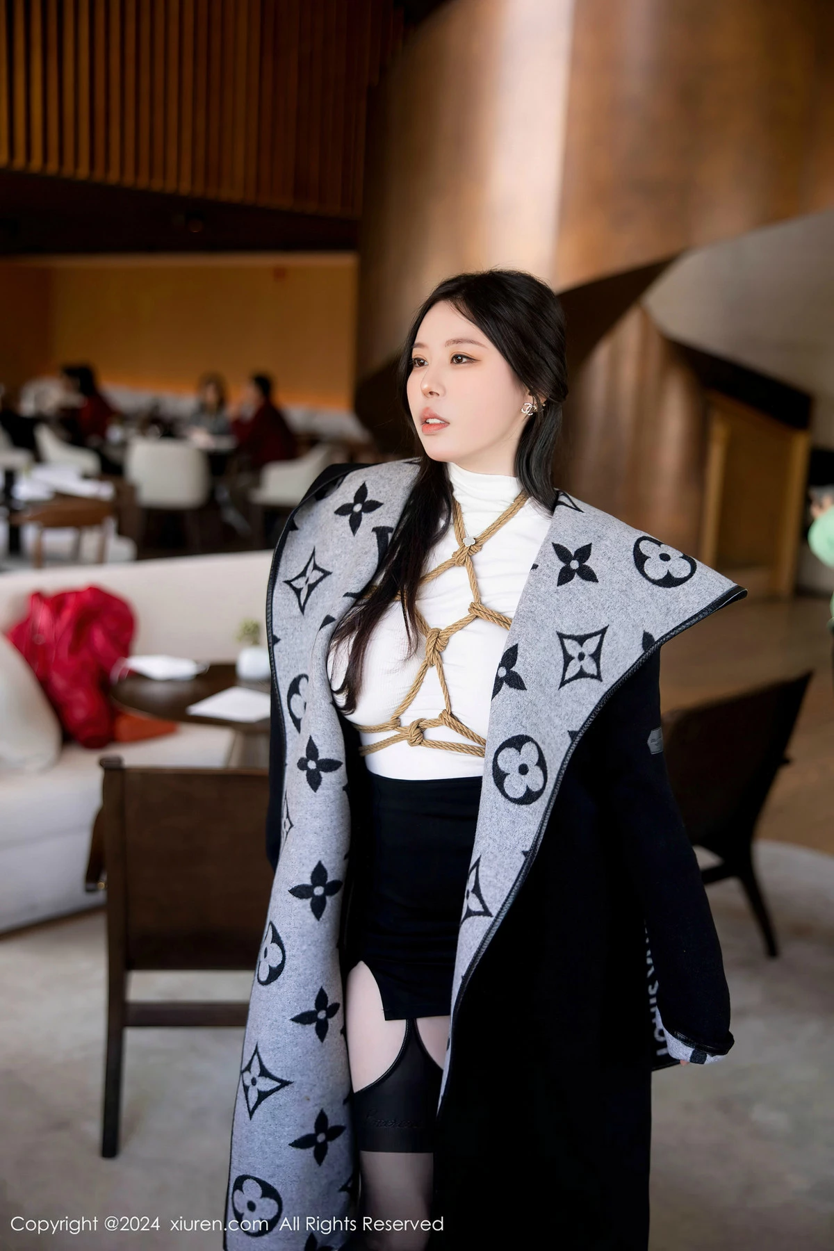 [XiuRen秀人网] 2024.04.15 No.8390 白茹雪 黑丝性感 [90P] NO.3