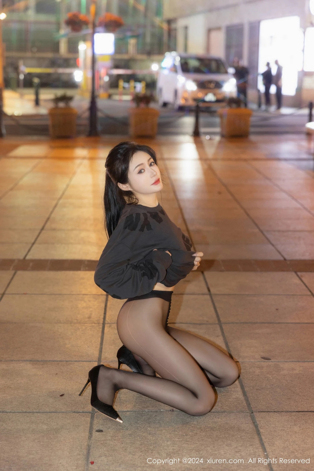 [XiuRen秀人网] 2024.03.25 No.8285 林幼一 黑丝美腿 [56P] NO.4