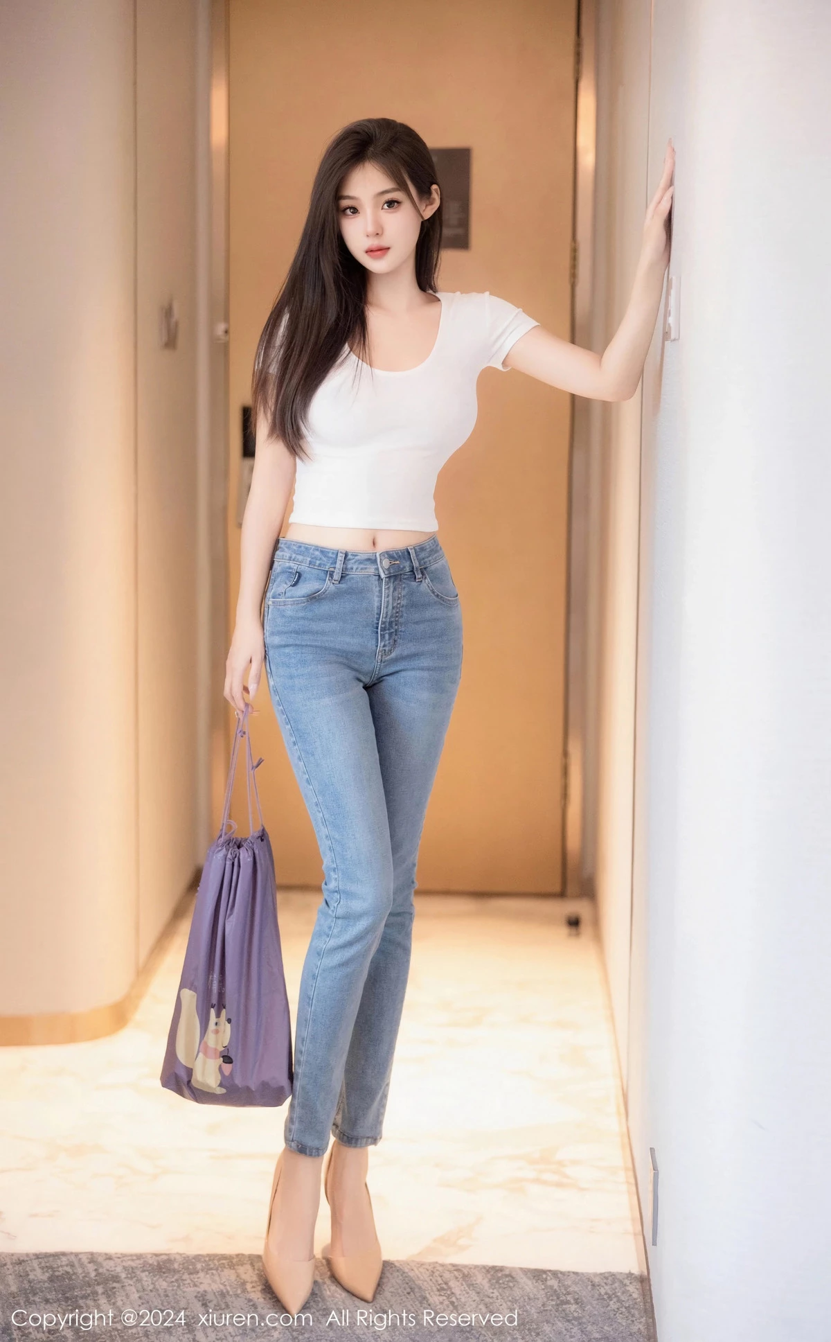 [XiuRen秀人网] 2024.04.29 No.8467 周周不吃香菜 新人牛仔裤 [88P] NO.1