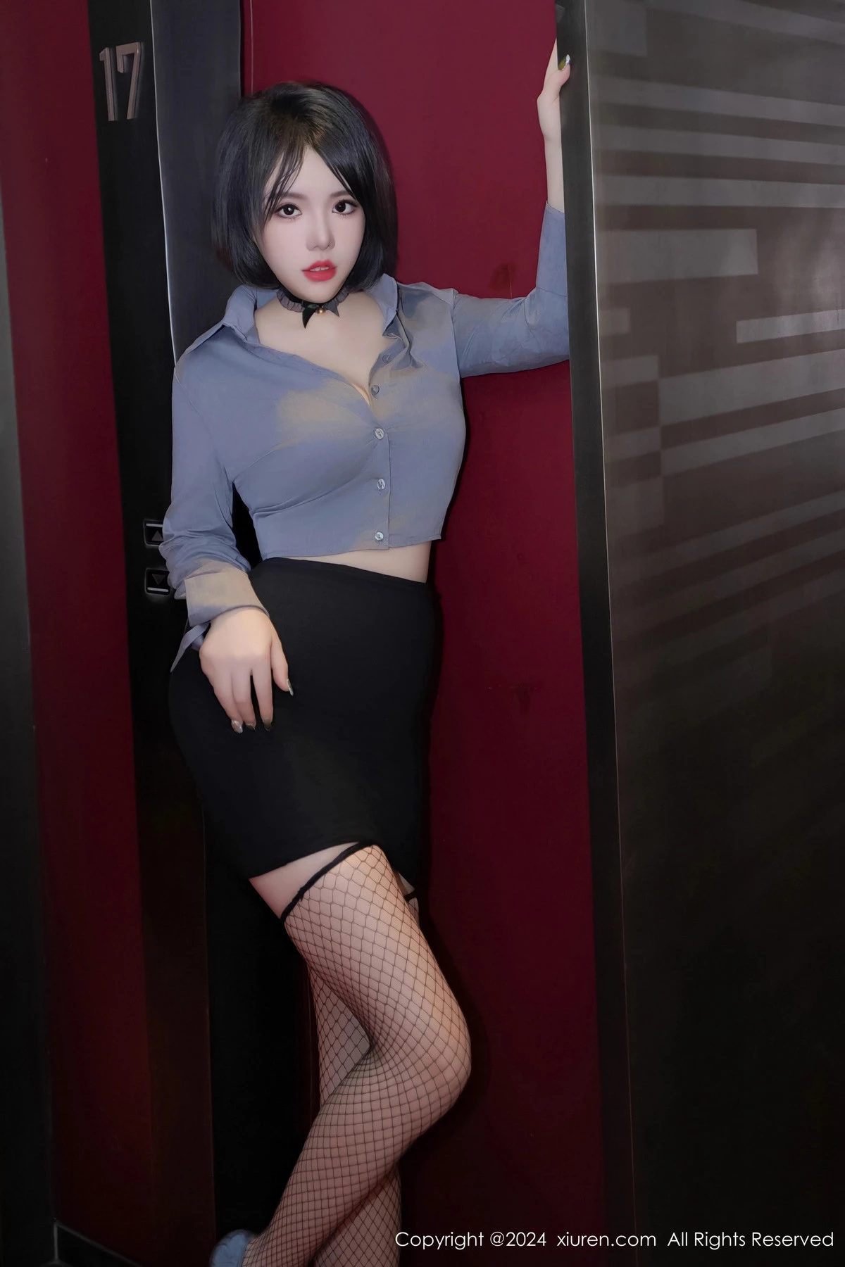 [XiuRen秀人网] 2024.04.23 No.8435 陆萱雅 黑丝美腿 [68P] NO.12