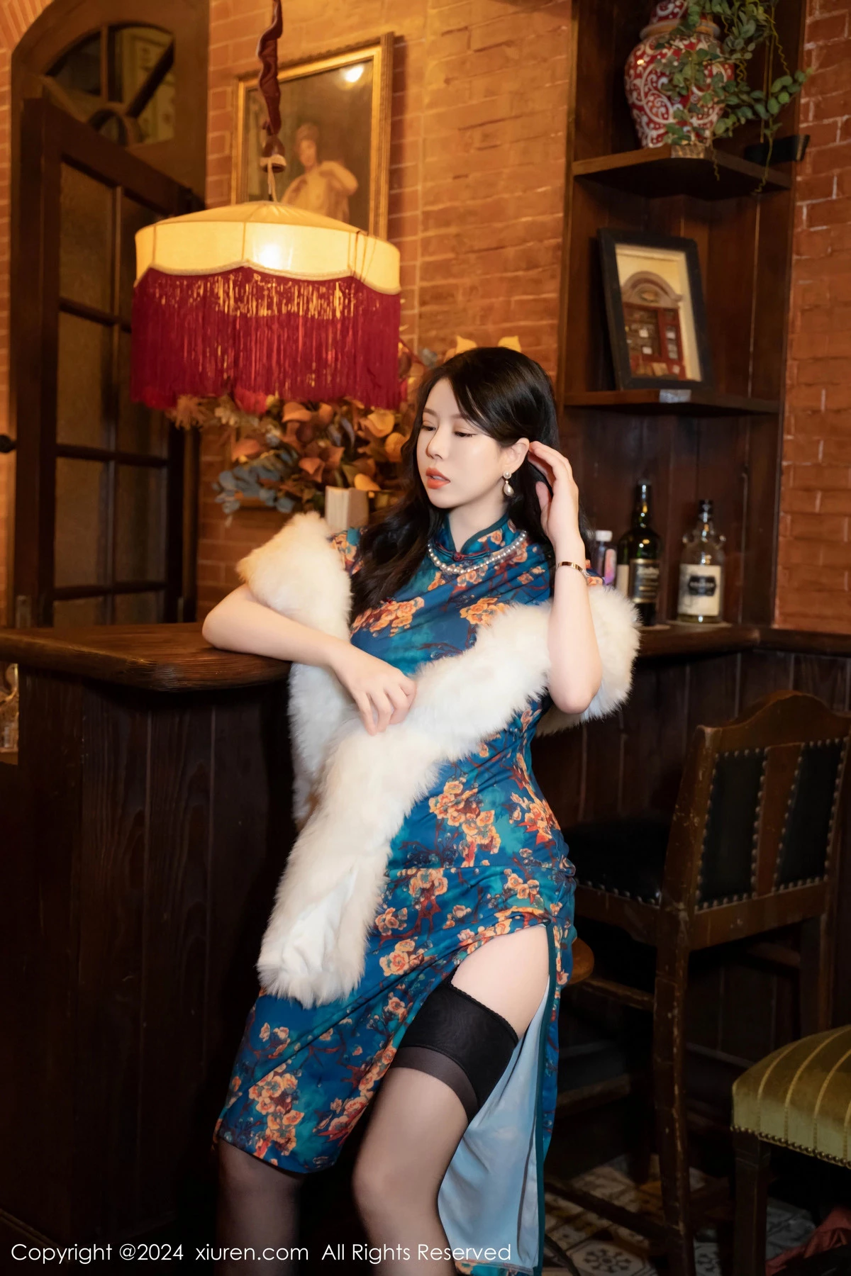 [XiuRen秀人网] 2024.04.30 No.8476 白茹雪abby 旗袍黑丝 [60P] NO.3