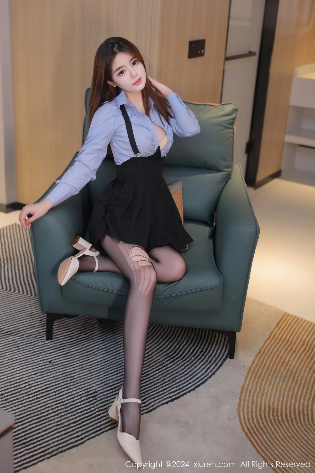 [XiuRen秀人网] 2024.06.07 No.8666 白乐乐 新人黑丝 [77P] NO.10