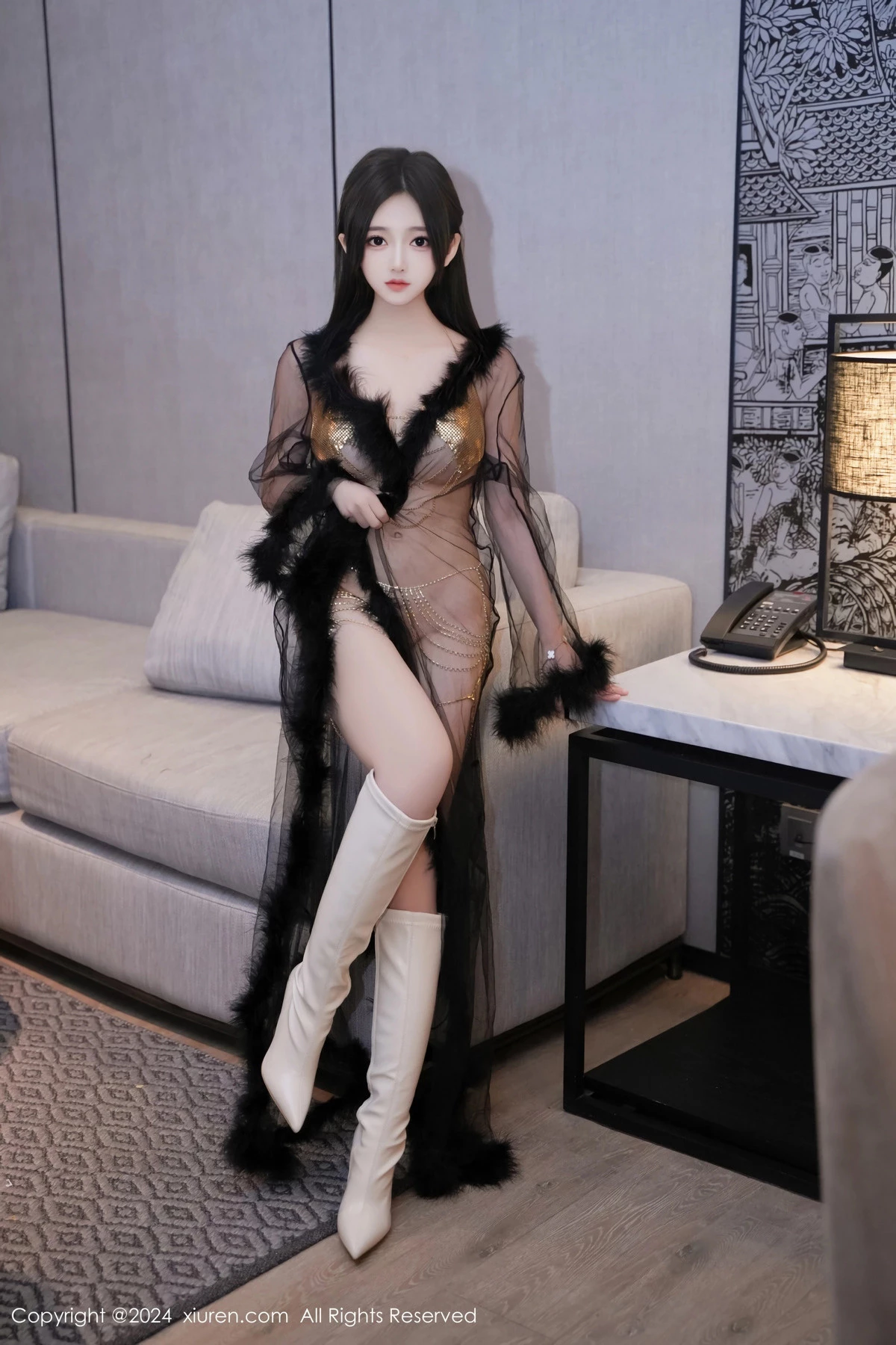 [XiuRen秀人网] 2024.06.12 No.8686 奶茶味的包子 美腿性感 [80P] NO.9