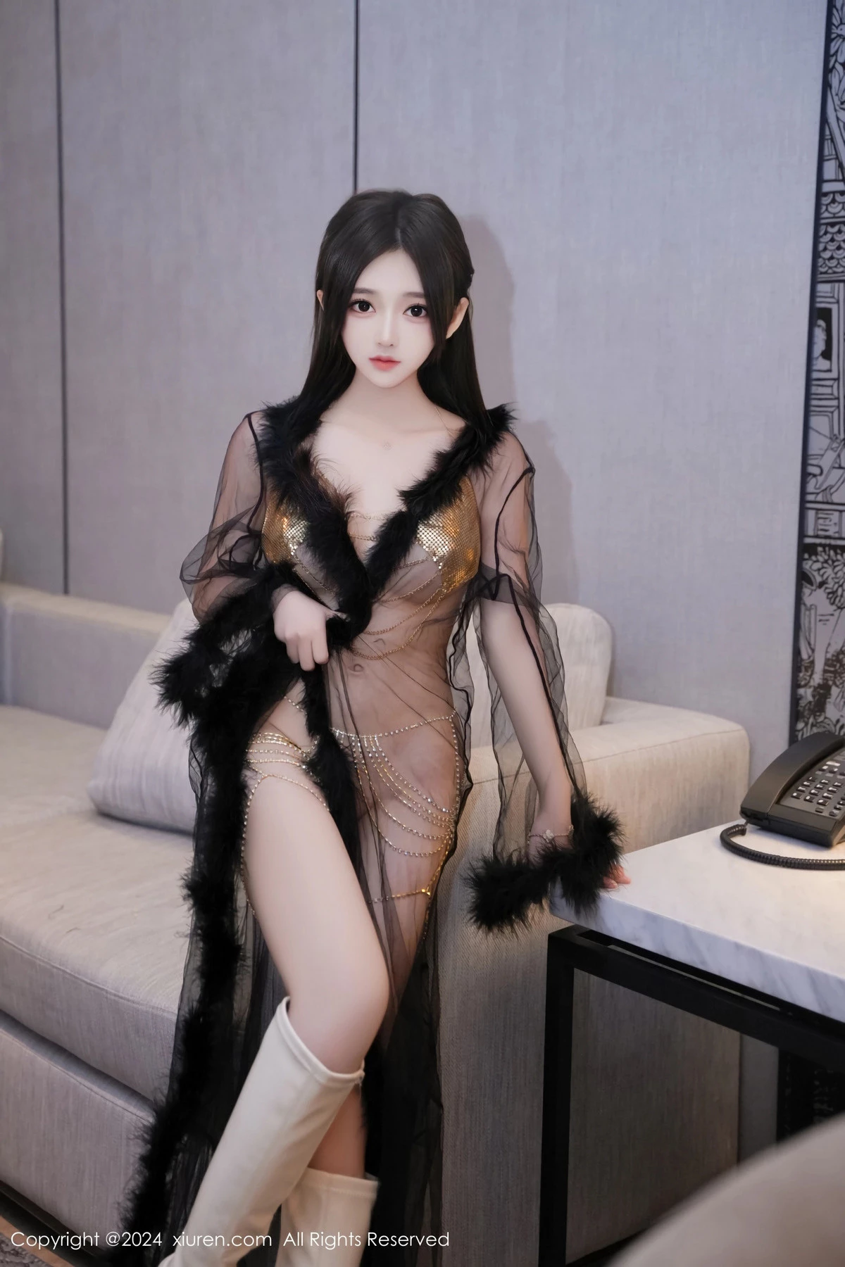 [XiuRen秀人网] 2024.06.12 No.8686 奶茶味的包子 美腿性感 [80P] NO.10