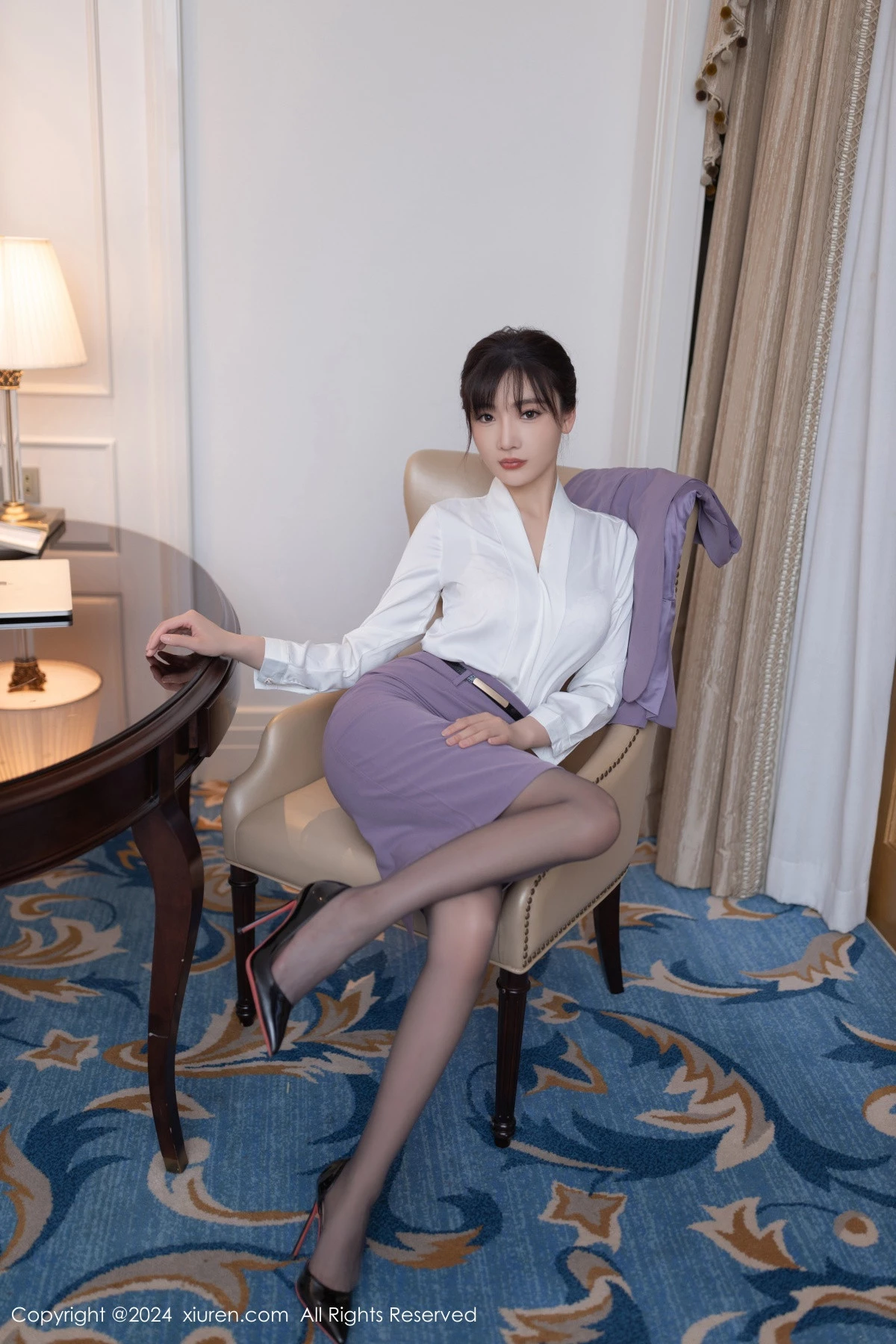 [XiuRen秀人网] 2024.06.13 No.8700 陆萱萱 黑丝美腿 [81P] NO.12