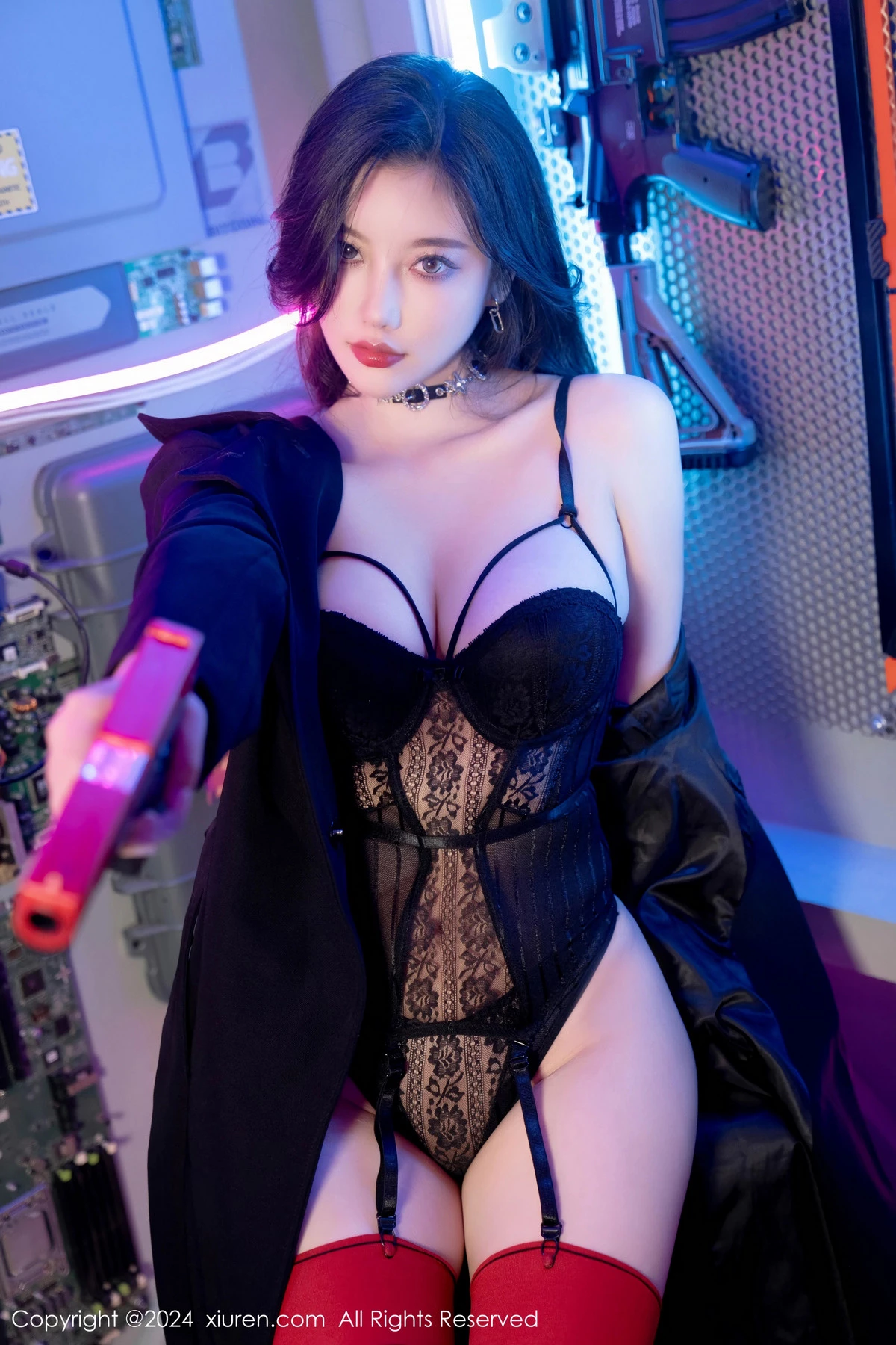 [XiuRen秀人网] 2024.06.28 No.8776 杨晨晨Yome 情趣黑丝 [90P] NO.4