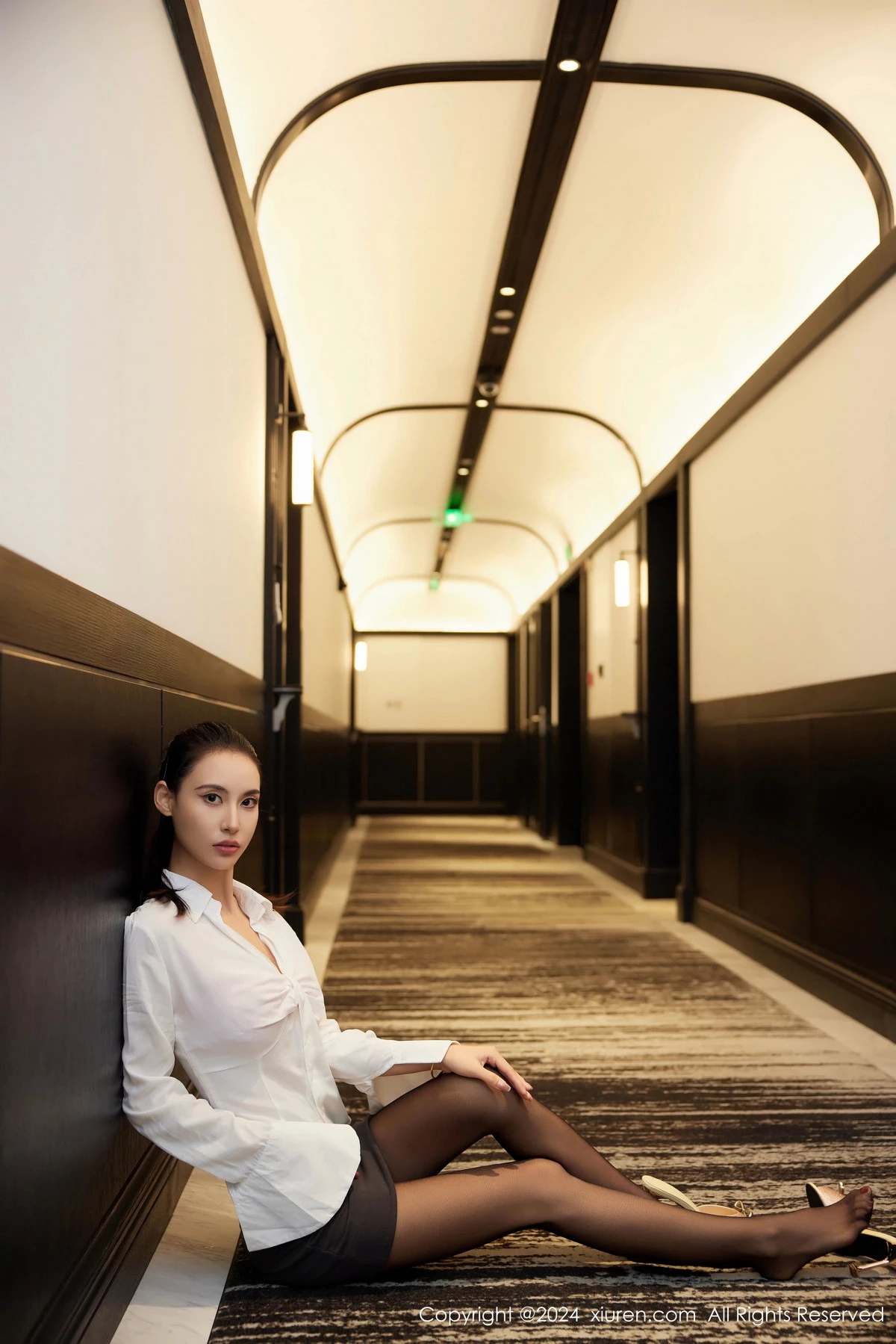 [XiuRen秀人网] 2024.07.09 No.8828 lingyu69 美腿黑丝 [63P] NO.9