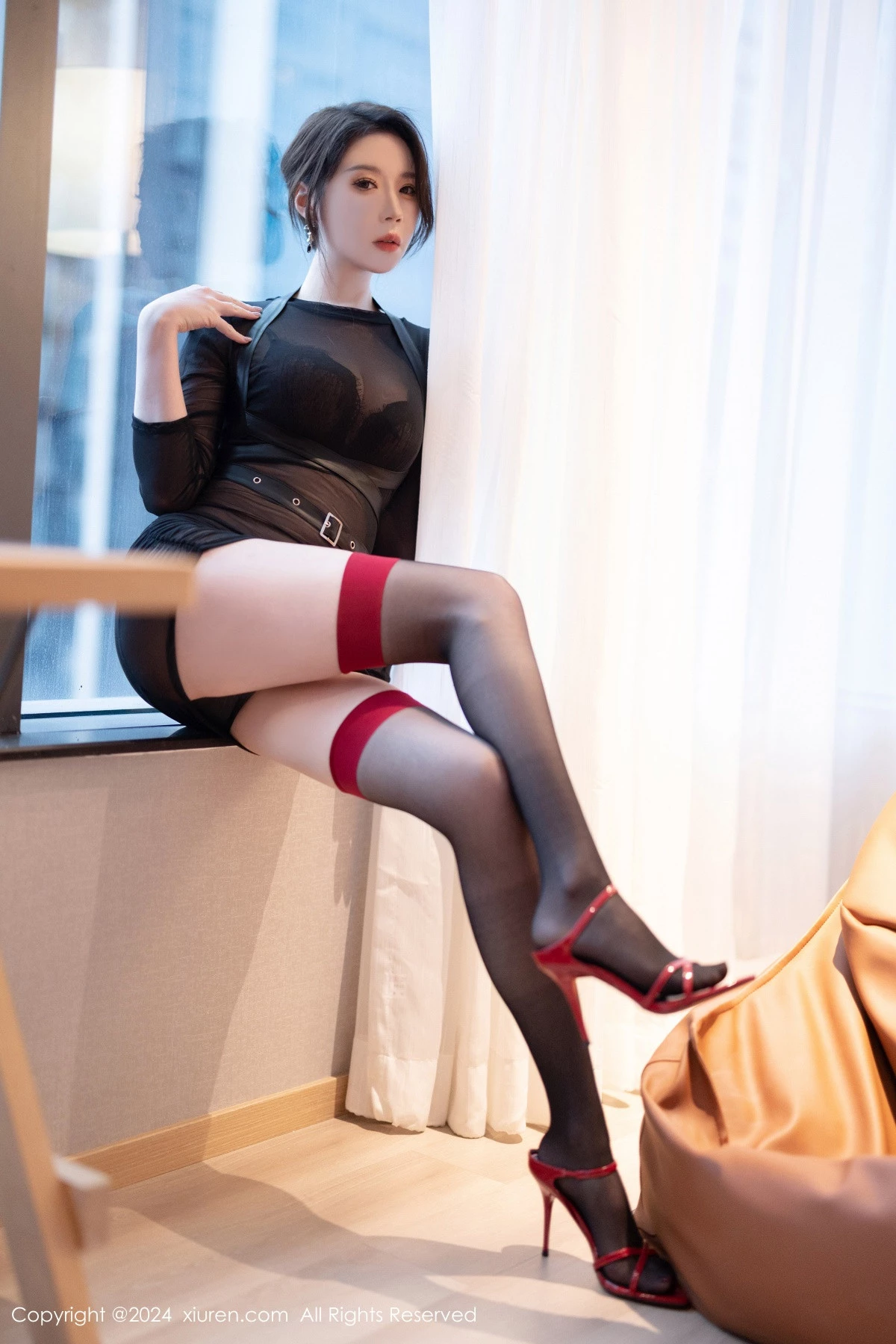 [XiuRen秀人网] 2024.08.07 No.8979 梦心玥 美腿黑丝 [82P] NO.7