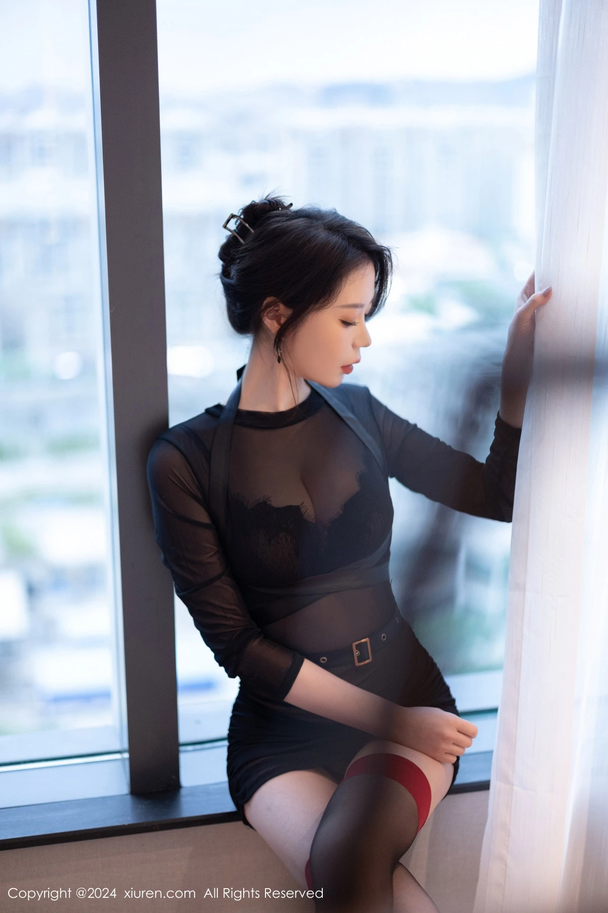 [XiuRen秀人网] 2024.08.07 No.8979 梦心玥 美腿黑丝 [82P] NO.5