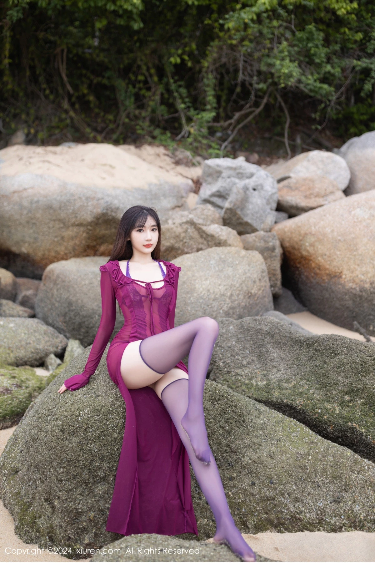 [XiuRen秀人网] 2024.08.15 No.9021 陆萱萱 丝袜美腿 [78P] NO.6