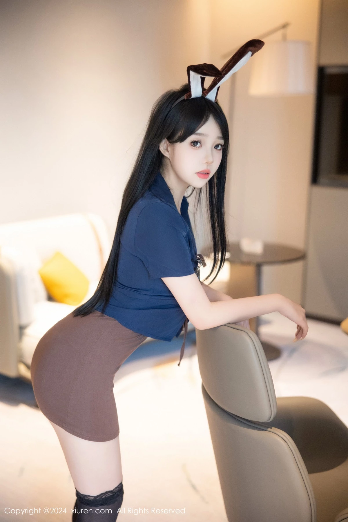 [XiuRen秀人网] 2024.08.29 No.9083 黎秋秋 美腿黑丝 [81P] NO.3