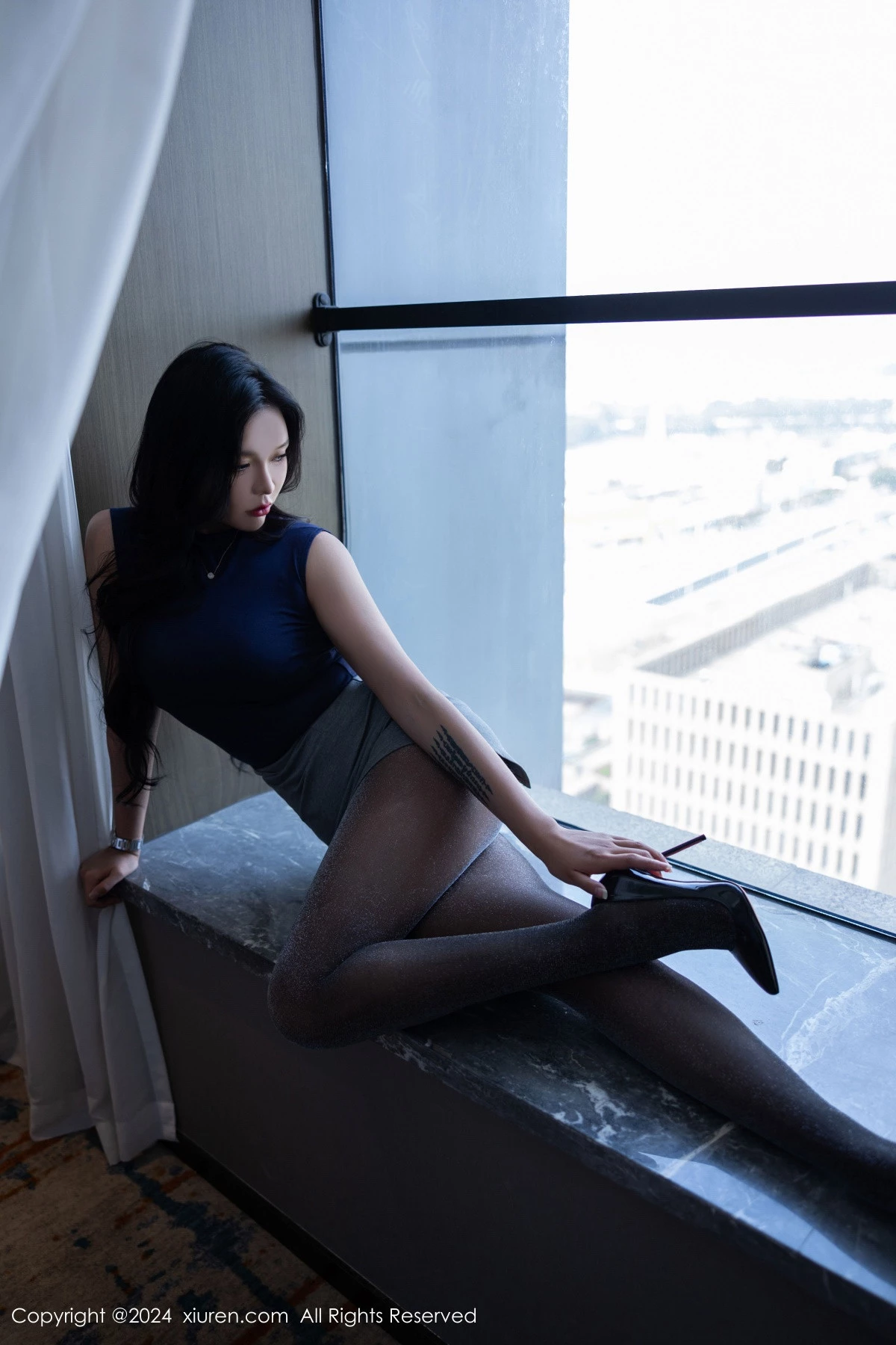 [XiuRen秀人网] 2024.08.29 No.9082 娜比 美腿黑丝 [86P] NO.8