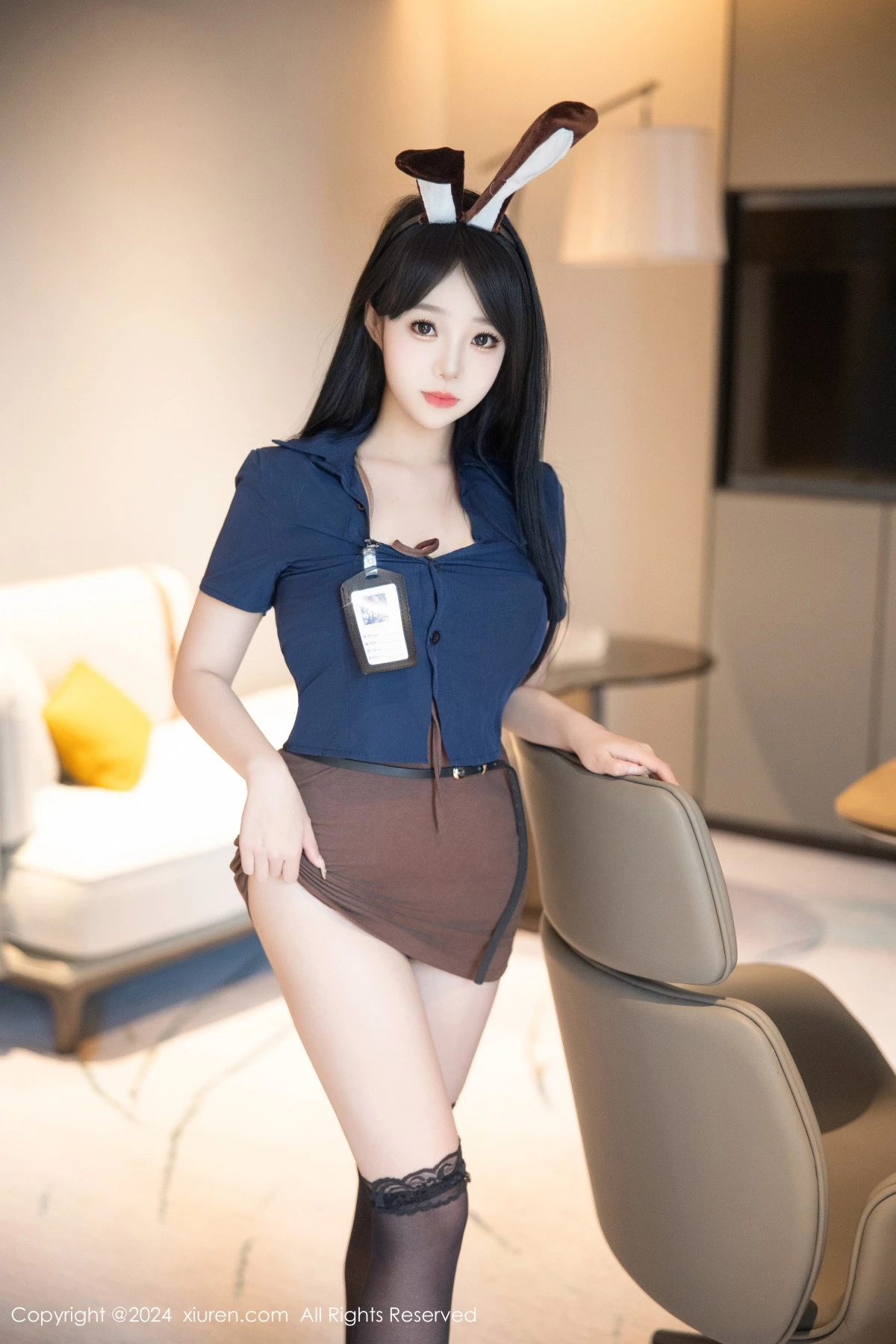 [XiuRen秀人网] 2024.08.29 No.9083 黎秋秋 美腿黑丝 [81P] NO.4