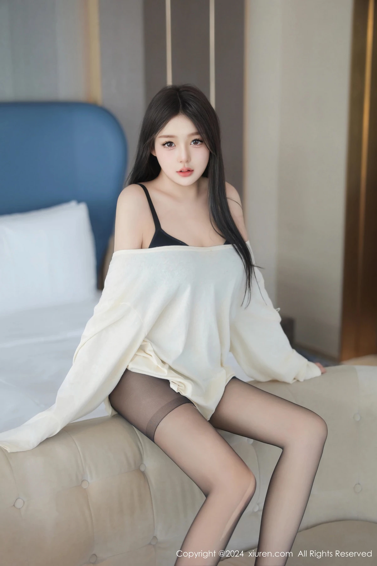 [XiuRen秀人网] 2024.08.30 No.9089 柚柚小奶瓶 黑丝美腿 [81P] NO.12