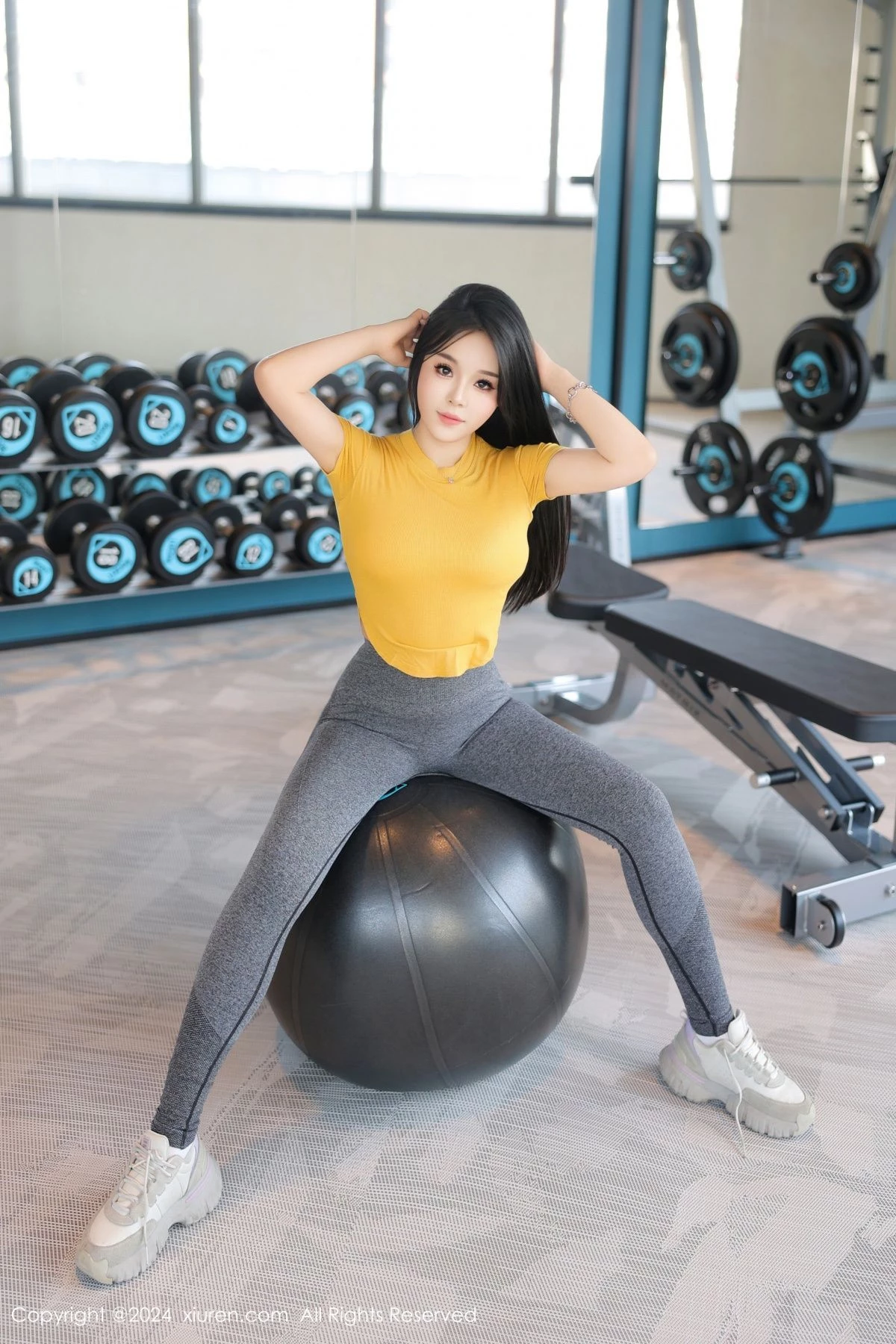 [XiuRen秀人网] 2024.09.05 No.9117 麦田 健身房场景 [88P] NO.3