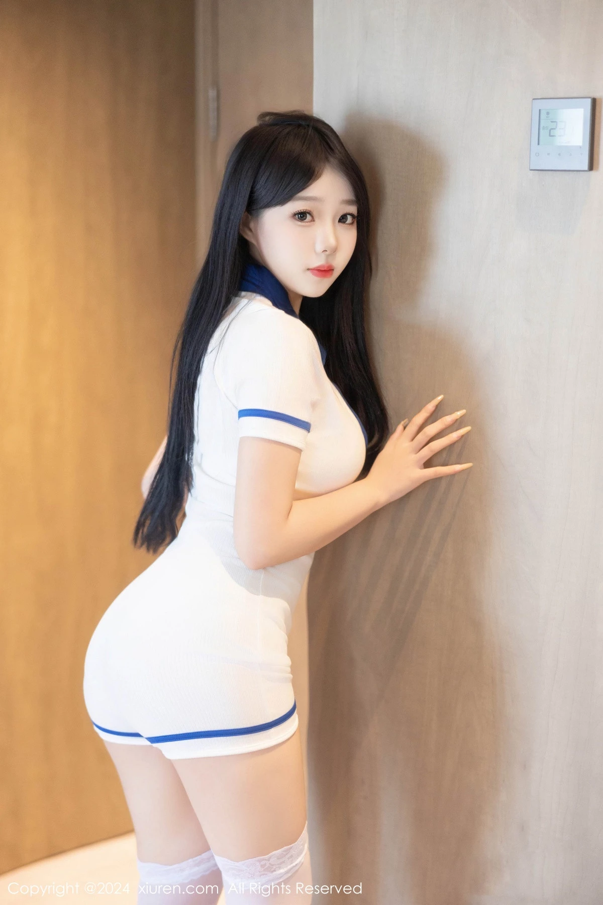 [XiuRen秀人网] 2024.08.23 No.9056 黎秋秋 丝袜制服 [75P] NO.5