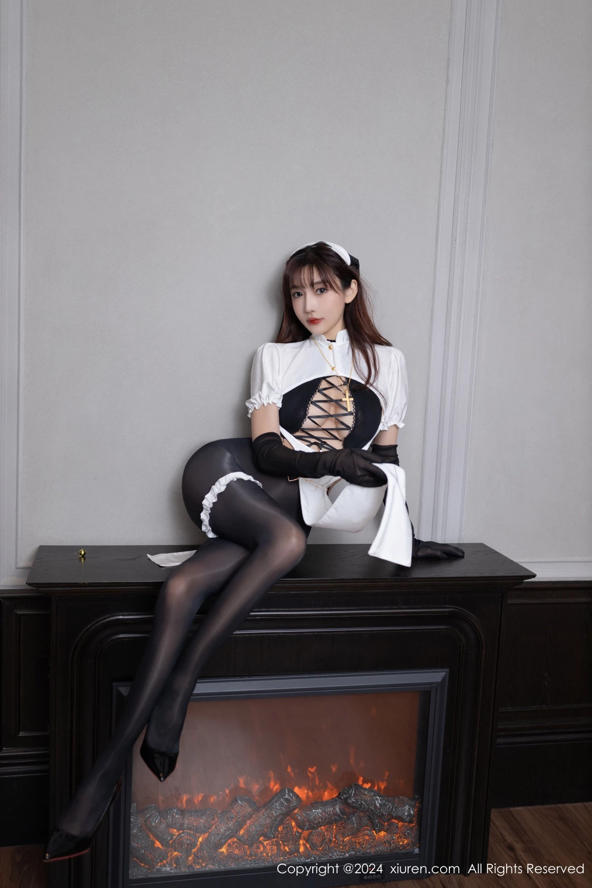 [XiuRen秀人网] 2024.09.26 No.9216 陆萱萱 黑丝美腿 [77P] NO.4