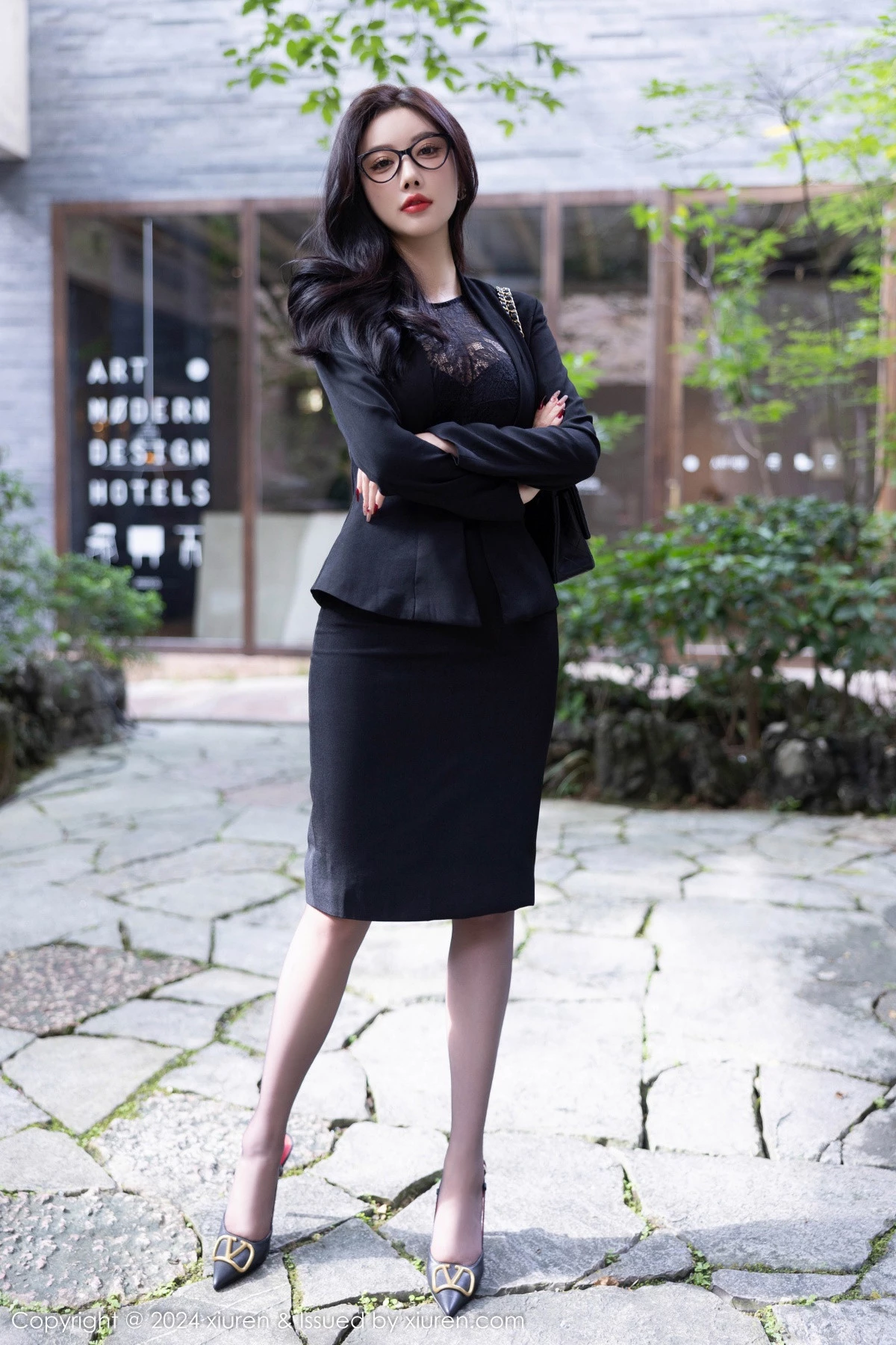 [XiuRen秀人网] 2024.09.20 No.9190 杨晨晨Yome 黑丝美腿 [80P] NO.11