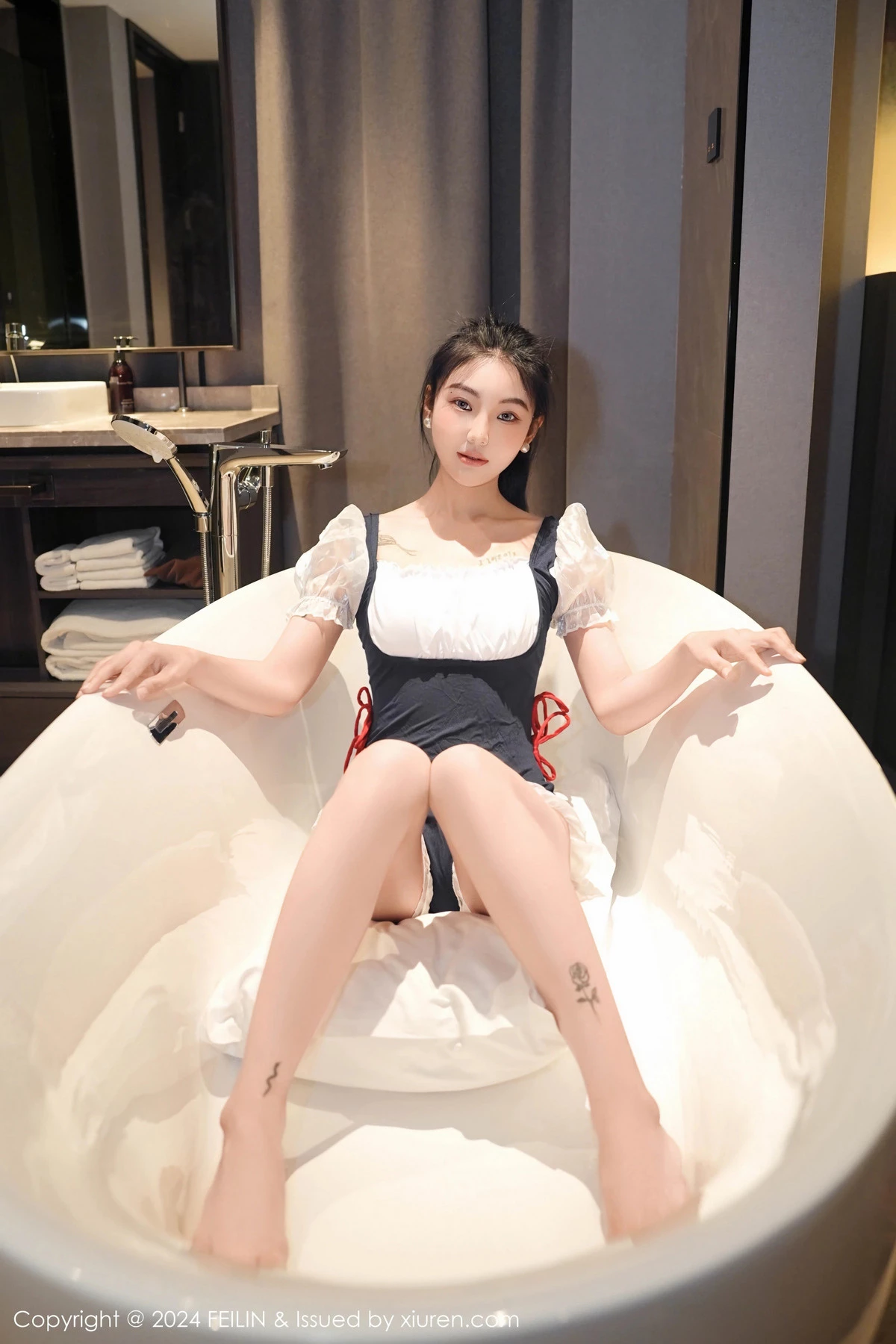 [FEILIN嗲囡囡] 2024.12.02 VOL.491 希恬儿 浴缸美腿 [60P] NO.4