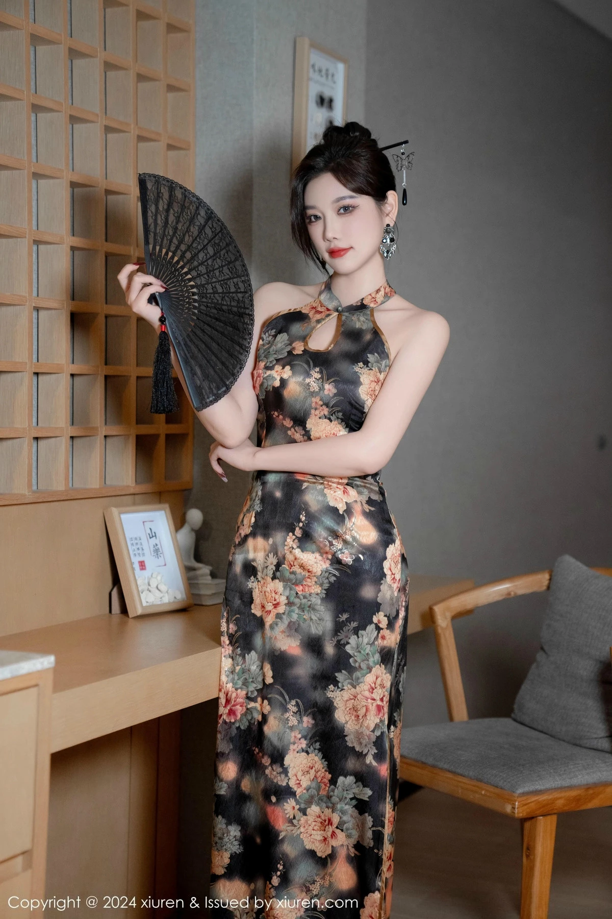 [XiuRen秀人网] 2024.12.27 No.9675 杨晨晨Yome 旗袍美腿 [108P] NO.12