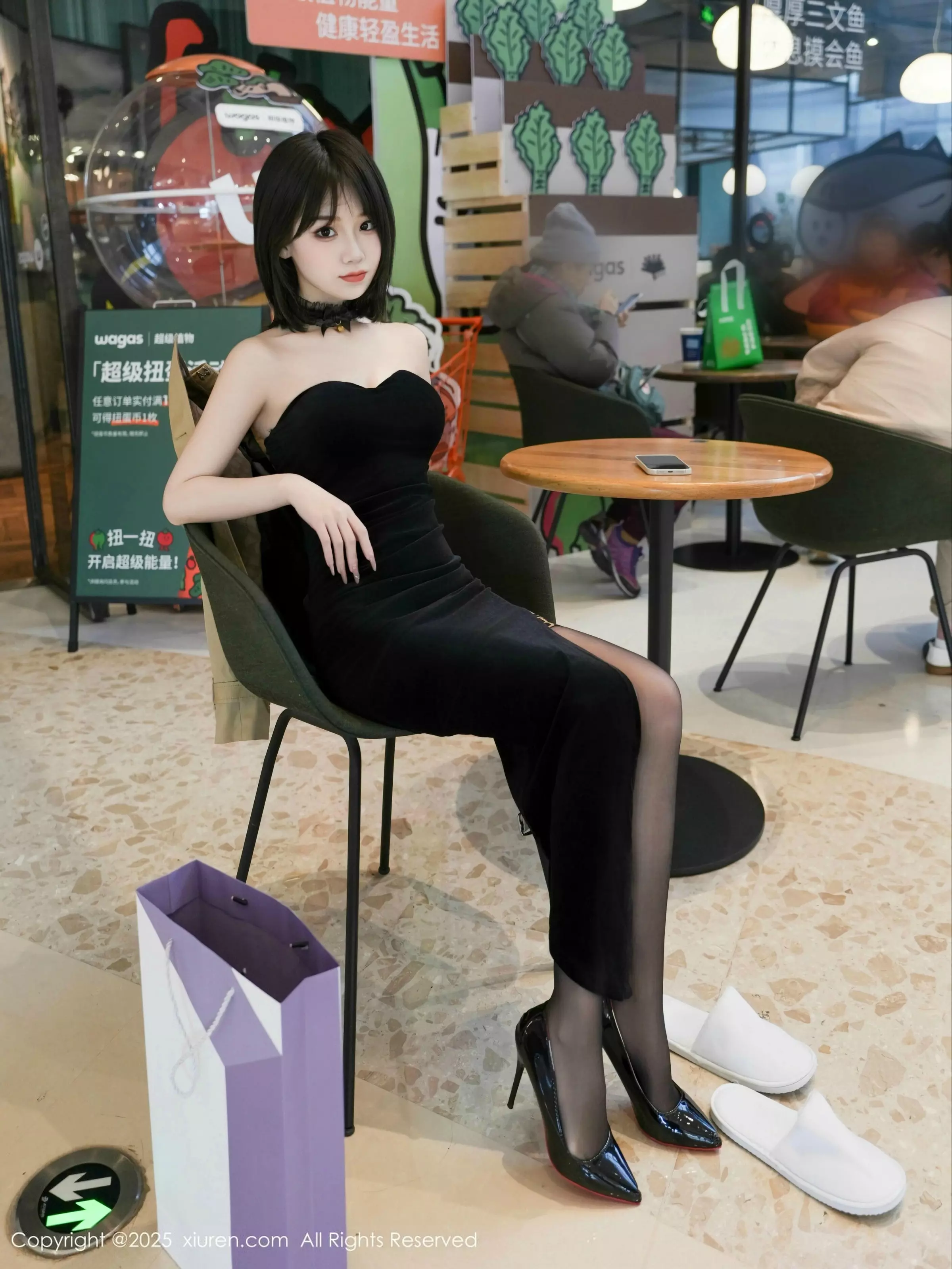 [XiuRen秀人网] 2025.03.12 No.10000 阿汁 黑色礼服 [75P] NO.1