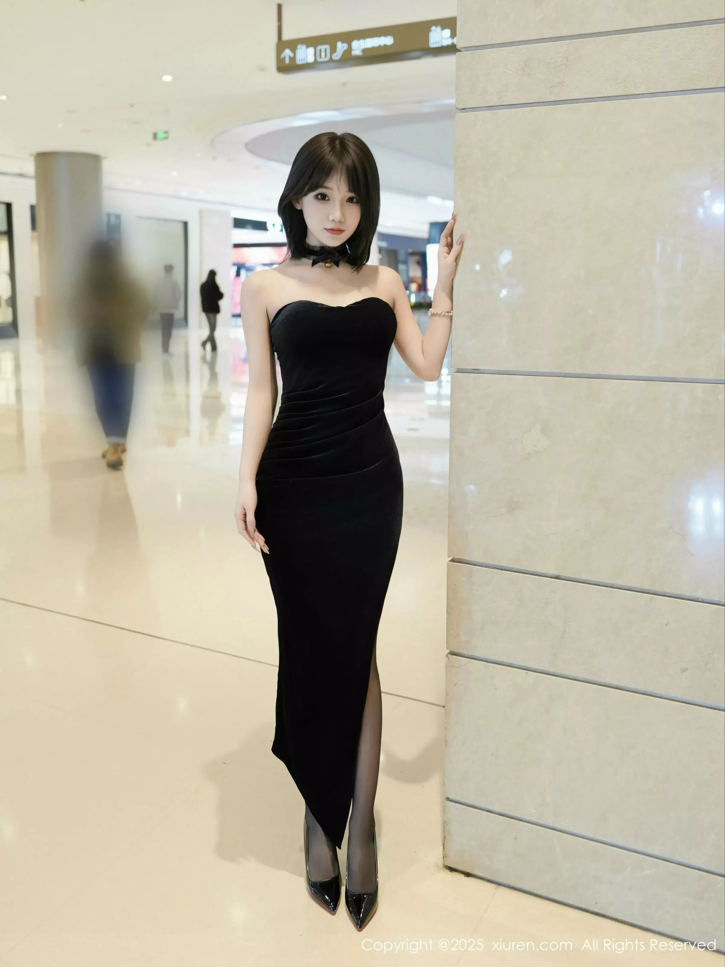 [XiuRen秀人网] 2025.03.12 No.10000 阿汁 黑色礼服 [75P] NO.9