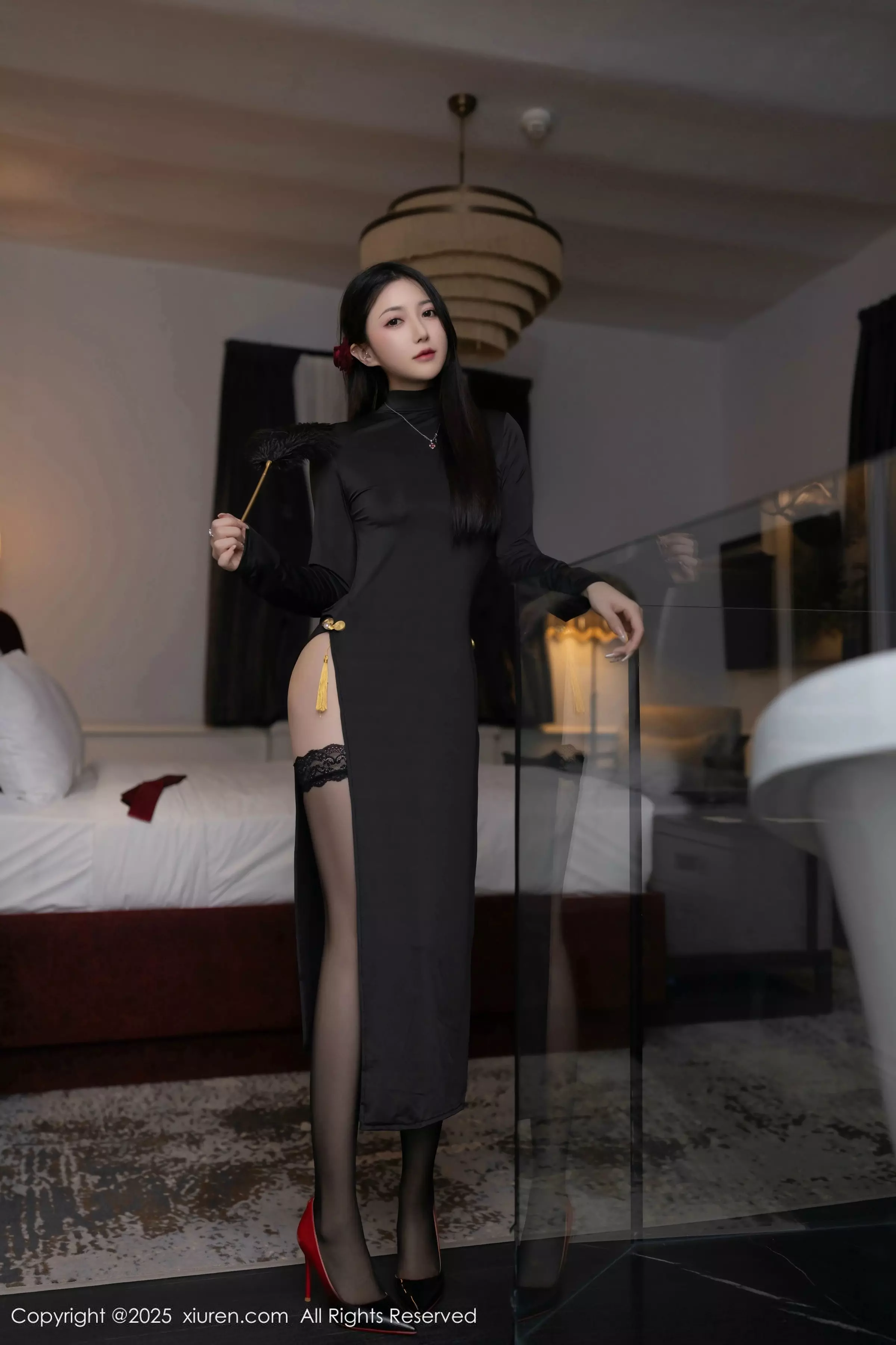 [XiuRen秀人网] 2025.03.14 No.10023 鱼子酱Fish 黑丝美腿 [80P] NO.5