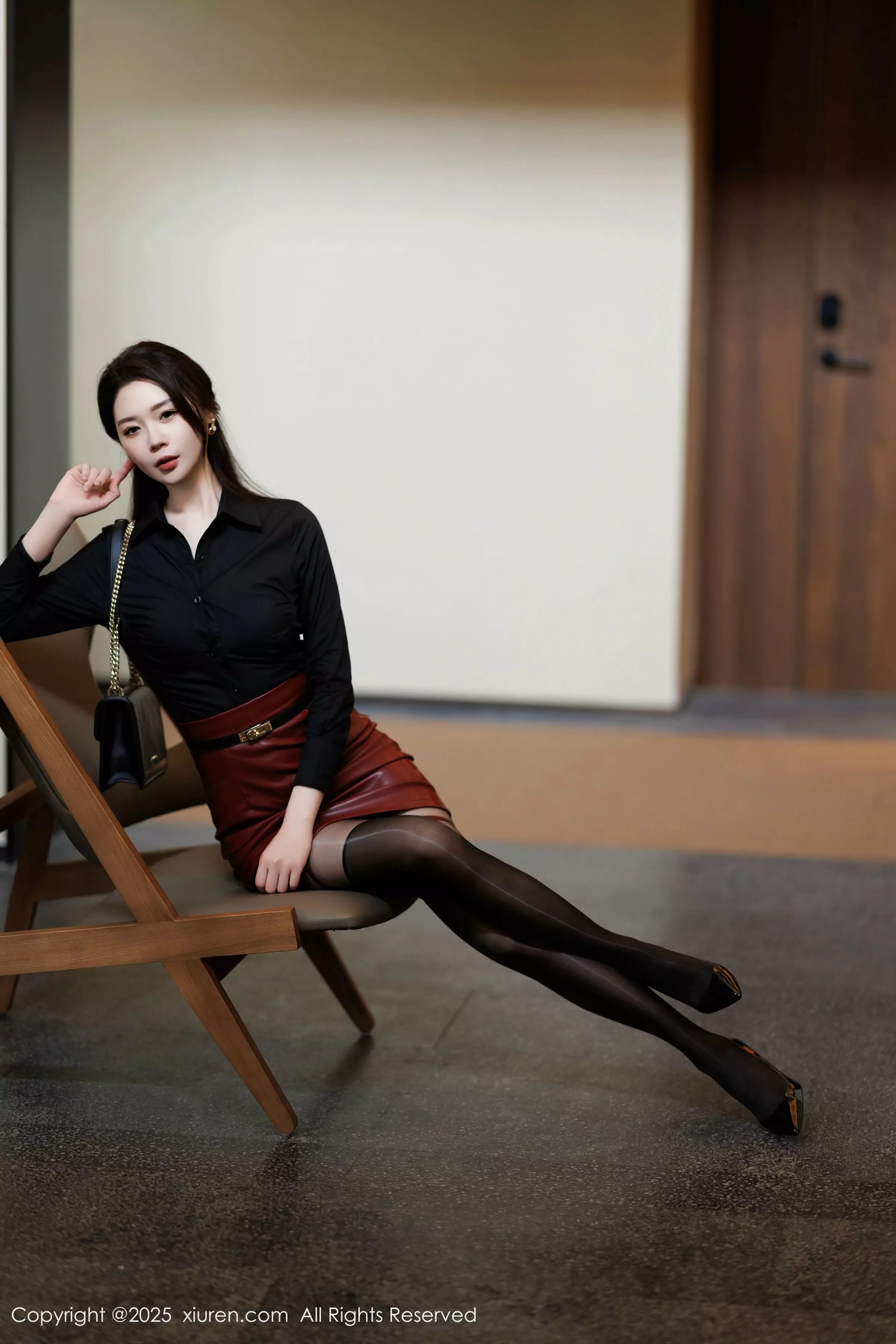 [XiuRen秀人网] 2025.03.19 No.10039 梦心玥 黑丝美腿 [91P] NO.9